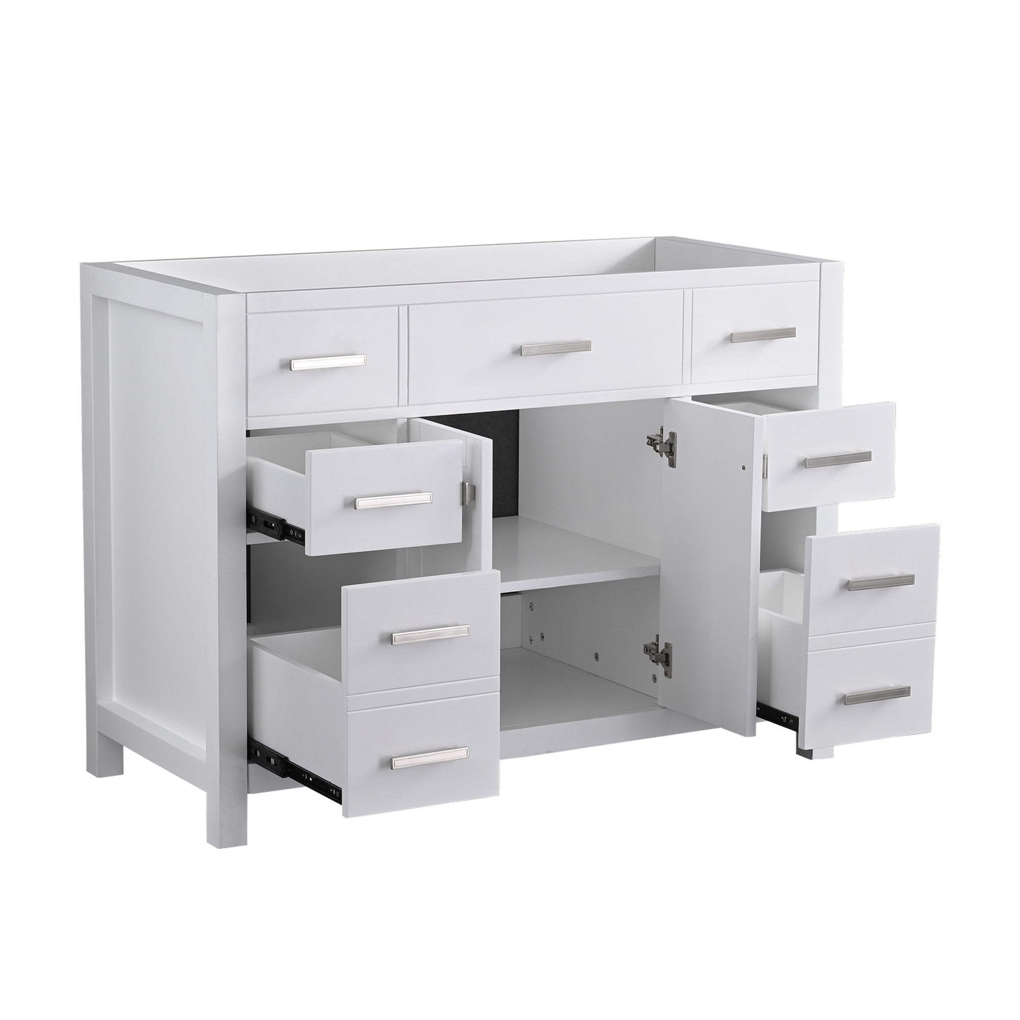 47 Inch Wood Freestanding Bathroom Vanity Base with 2 Doors