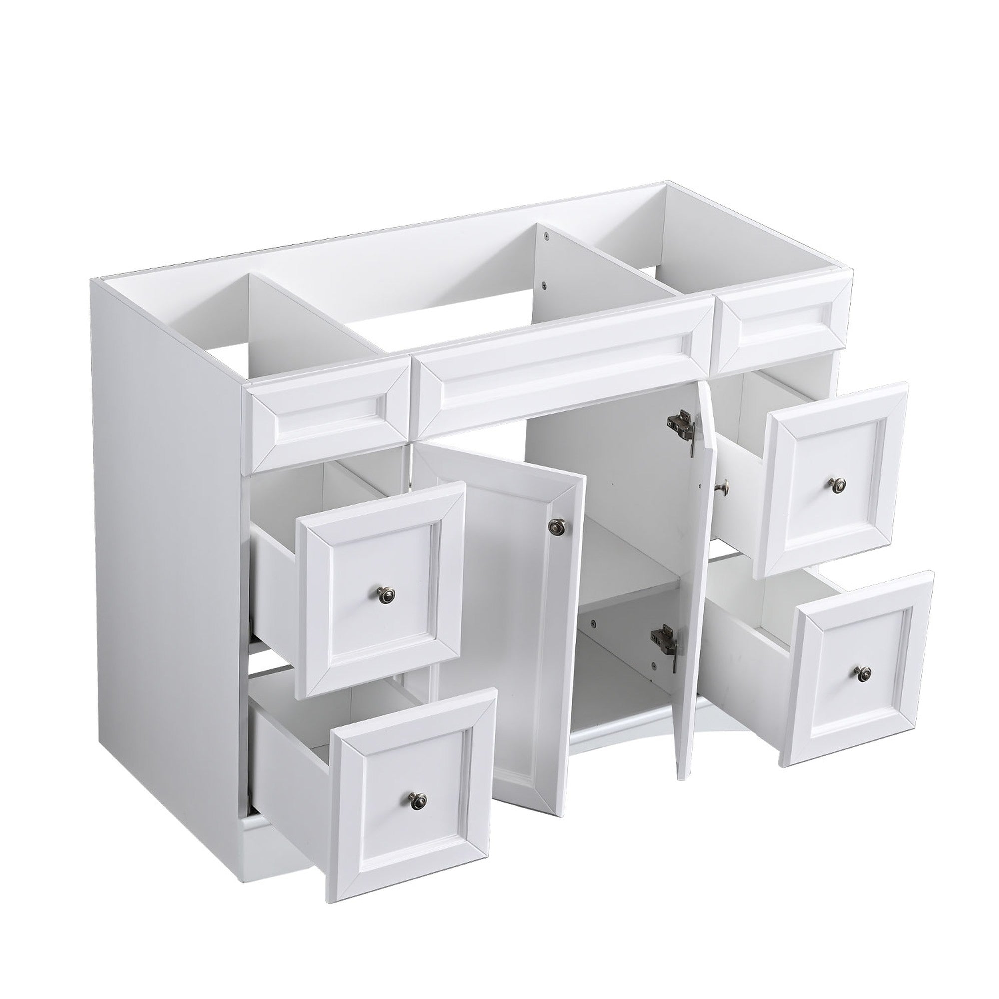 47 Inch Wood Freestanding Bathroom Vanity Base with Drawers