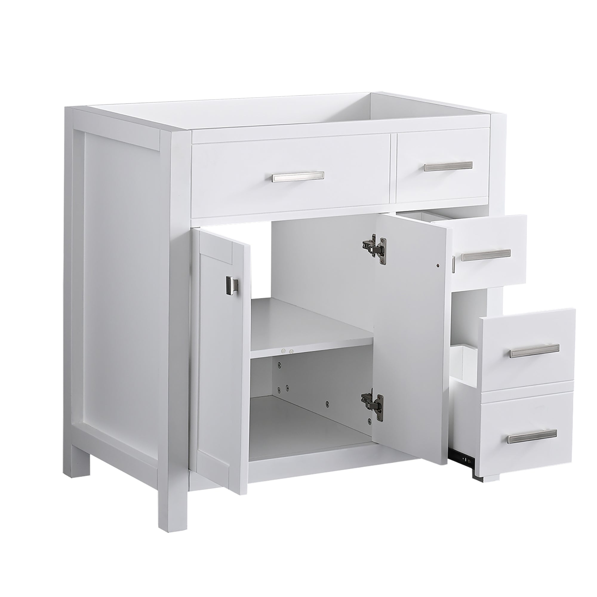 36" Single Bathroom Vanity Base with Drawers