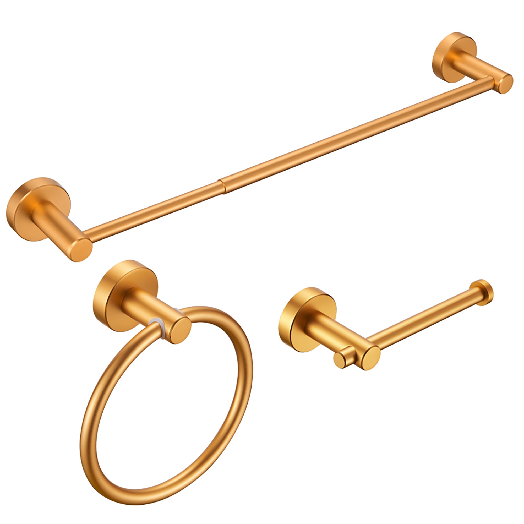 3-piece Wall Mounted Bathroom Hardware Set
