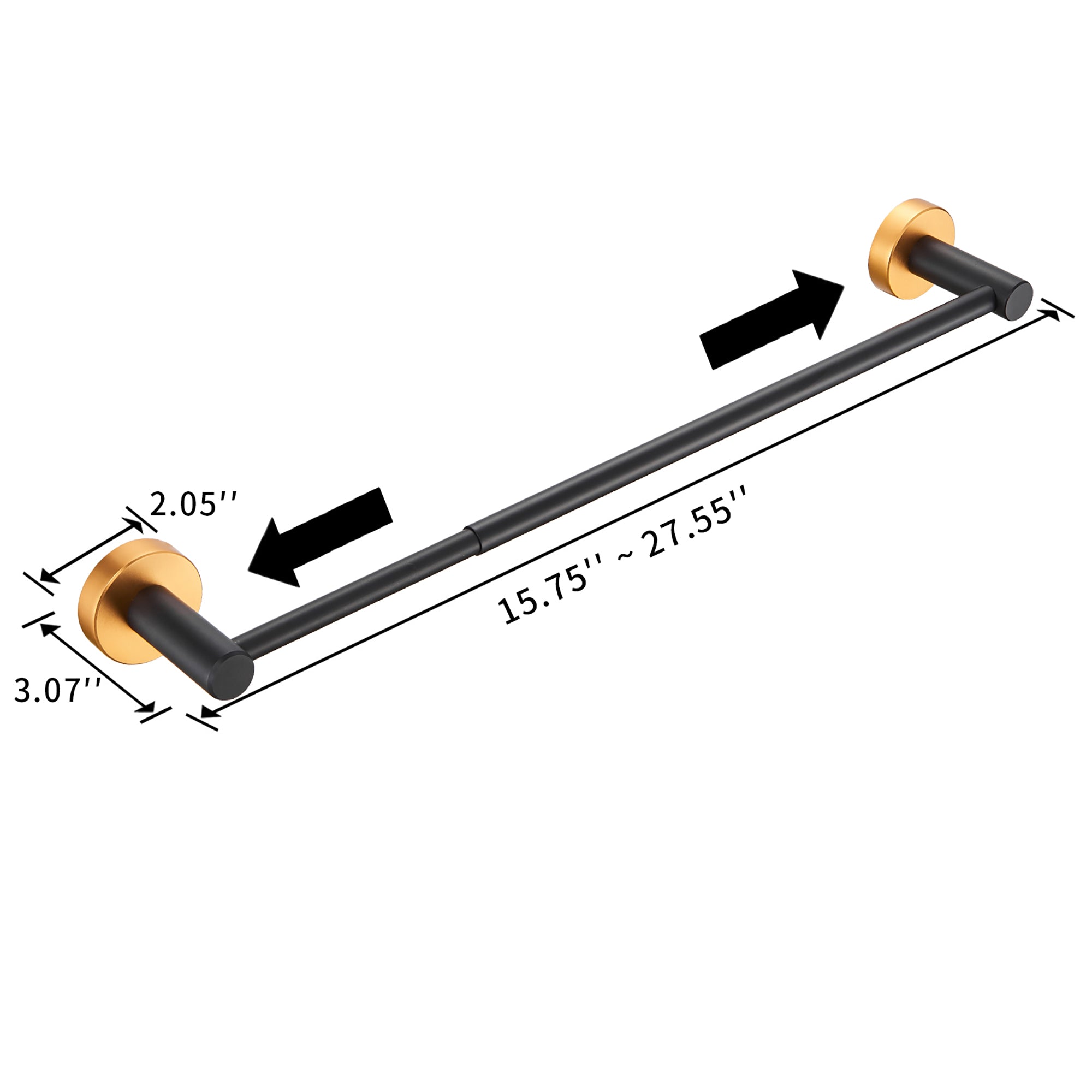 3-piece Wall Mounted Bathroom Hardware Set