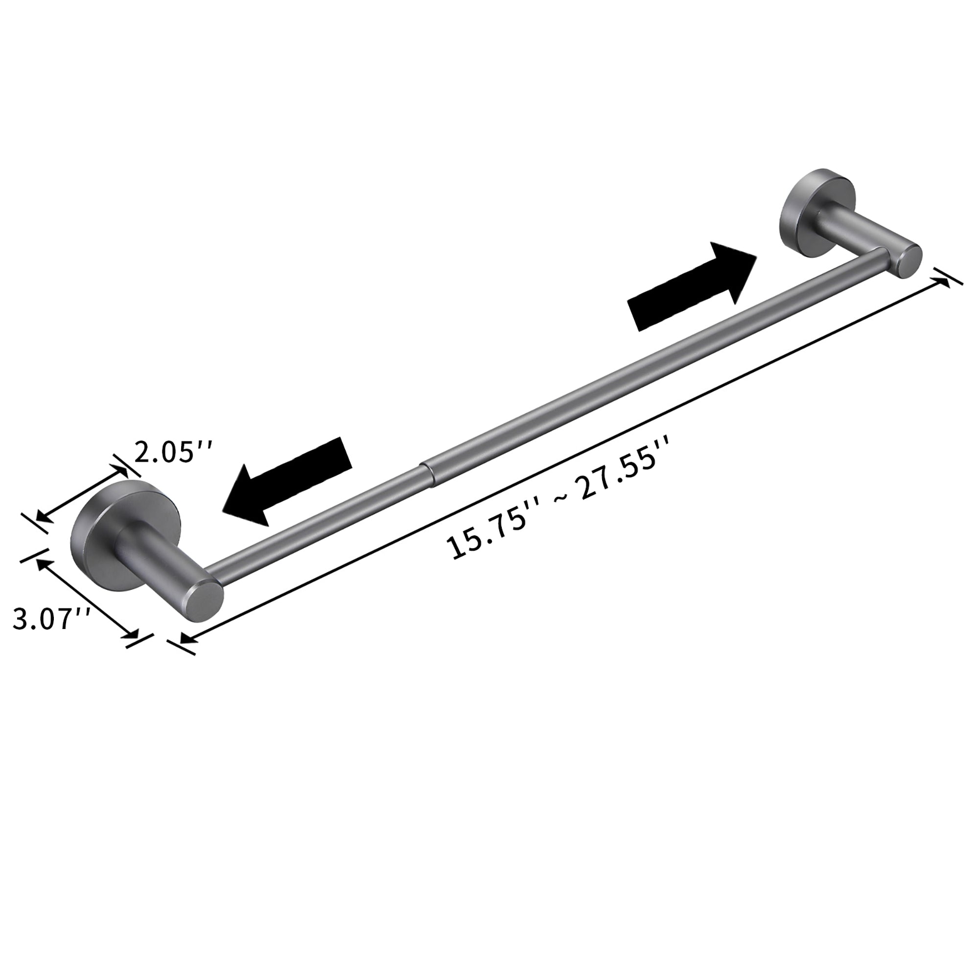 3-piece Wall Mounted Bathroom Hardware Set