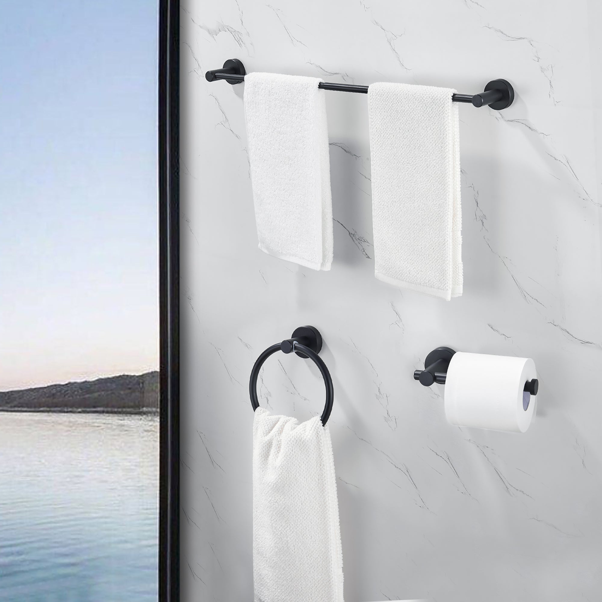 3-piece Wall Mounted Bathroom Hardware Set