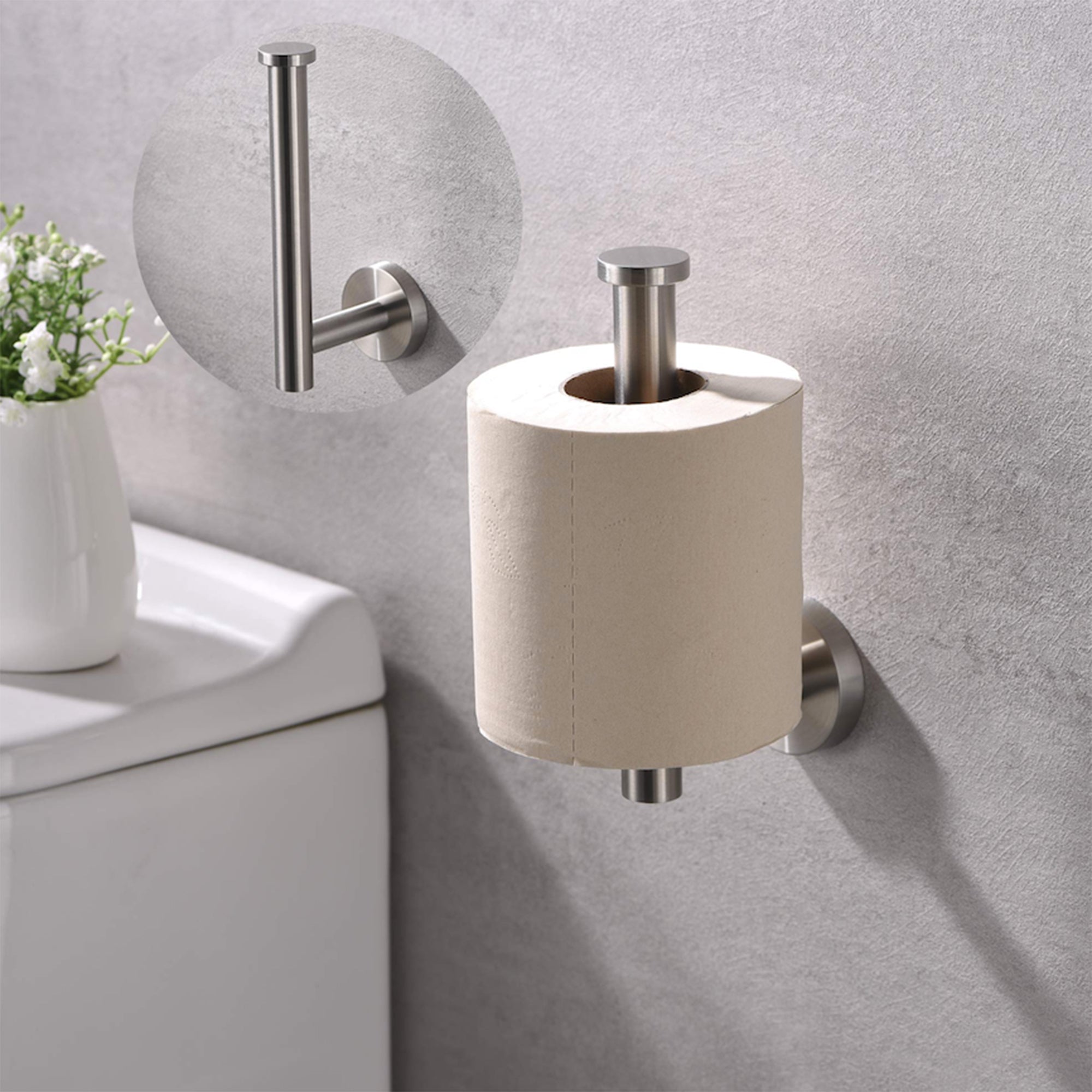 Stainless Steel Wall Mounted Toilet Paper Holder