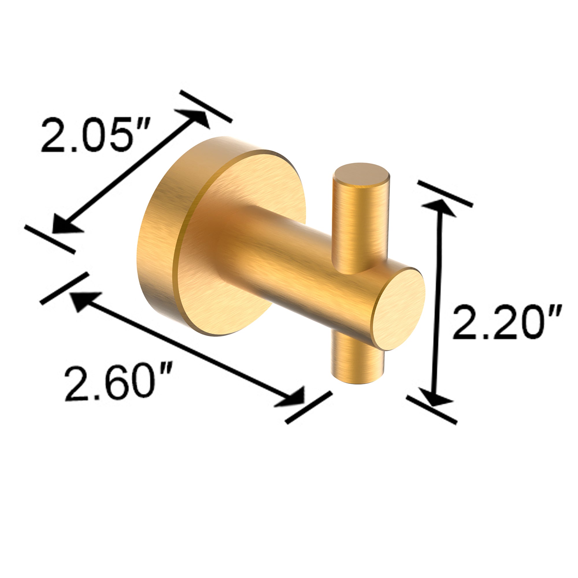 2-Piece Wall Mounted Towel/Robe Hook