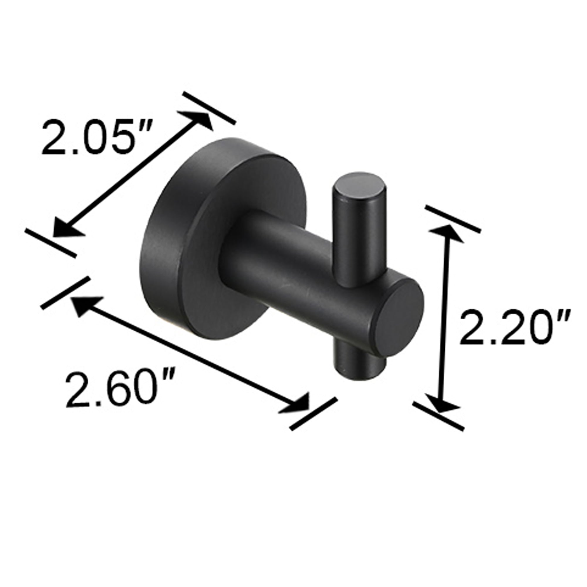 2-Piece Wall Mounted Towel/Robe Hook