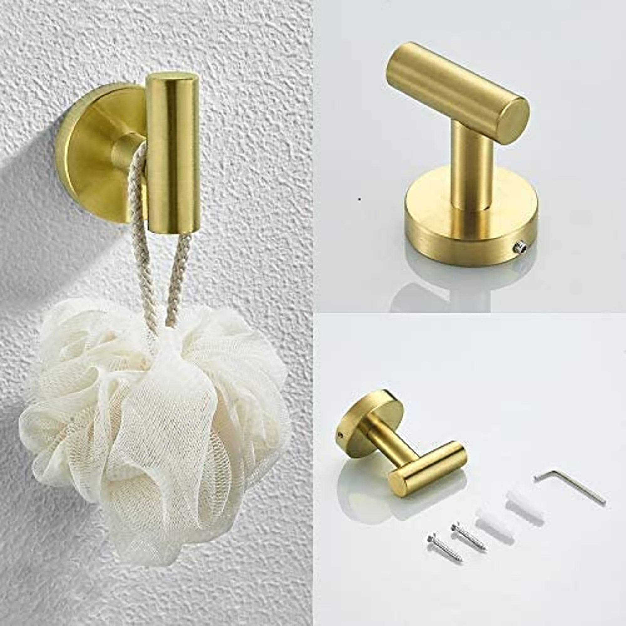 3-Piece Wall Mounted Bathroom Hardware Set