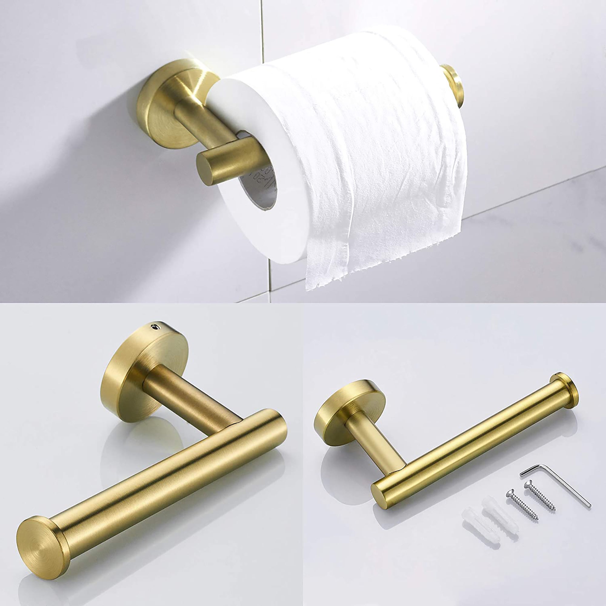3-Piece Wall Mounted Bathroom Hardware Set