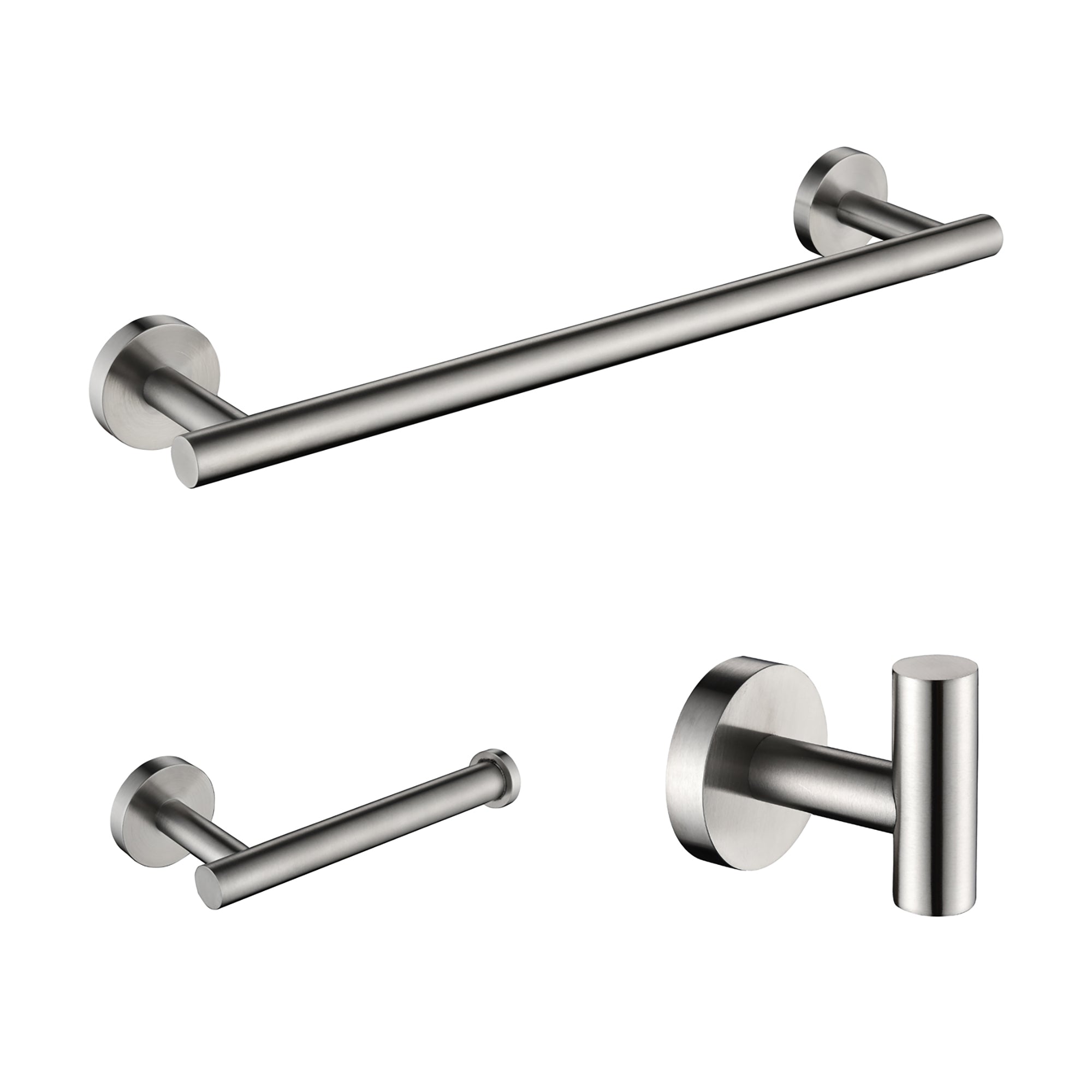 3-Piece Wall Mounted Bathroom Hardware Set