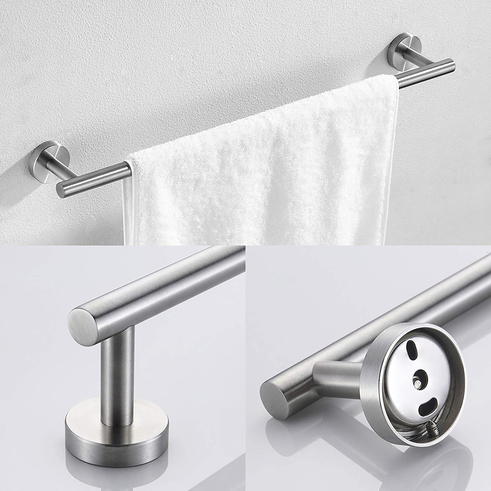3-Piece Wall Mounted Bathroom Hardware Set