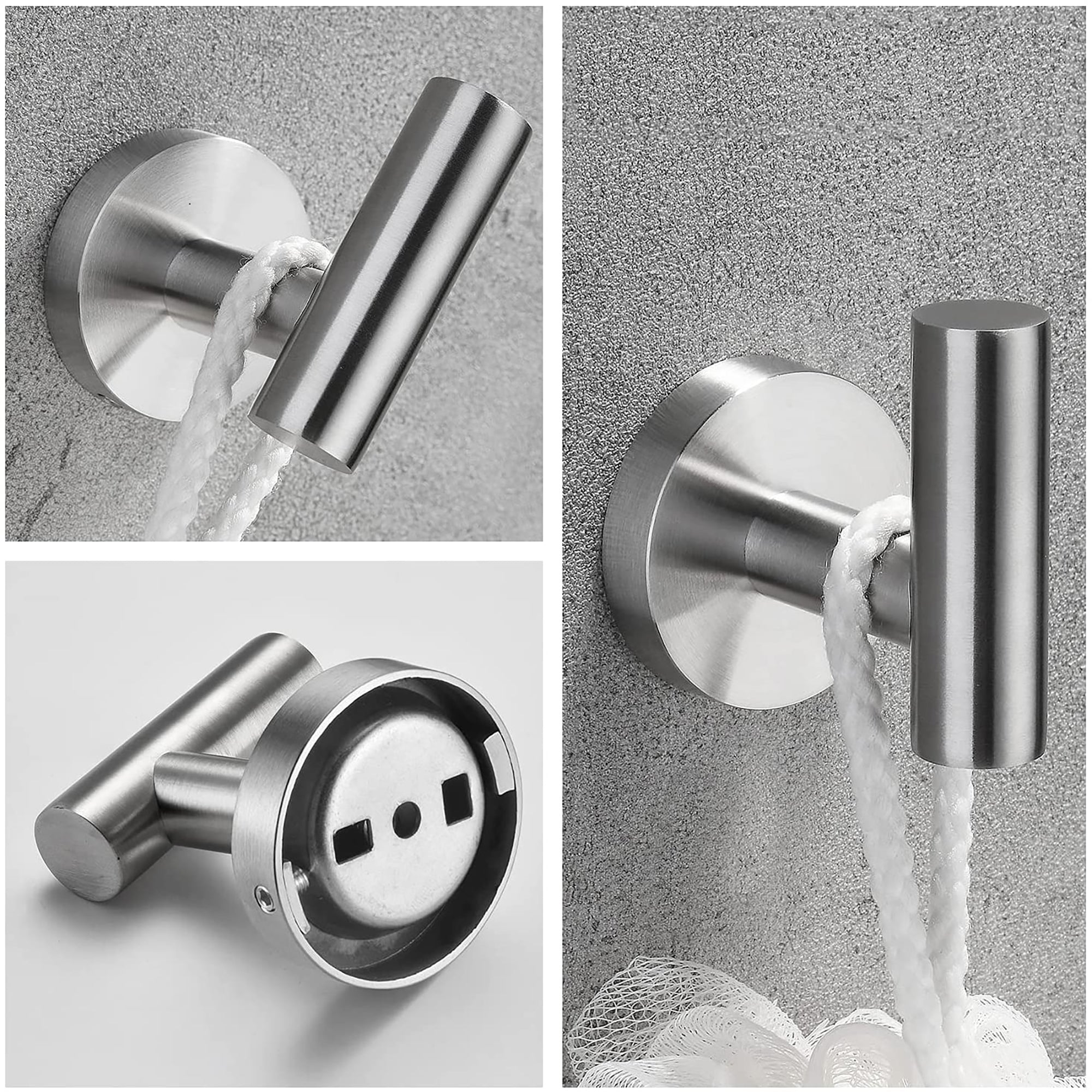 3-Piece Wall Mounted Bathroom Hardware Set