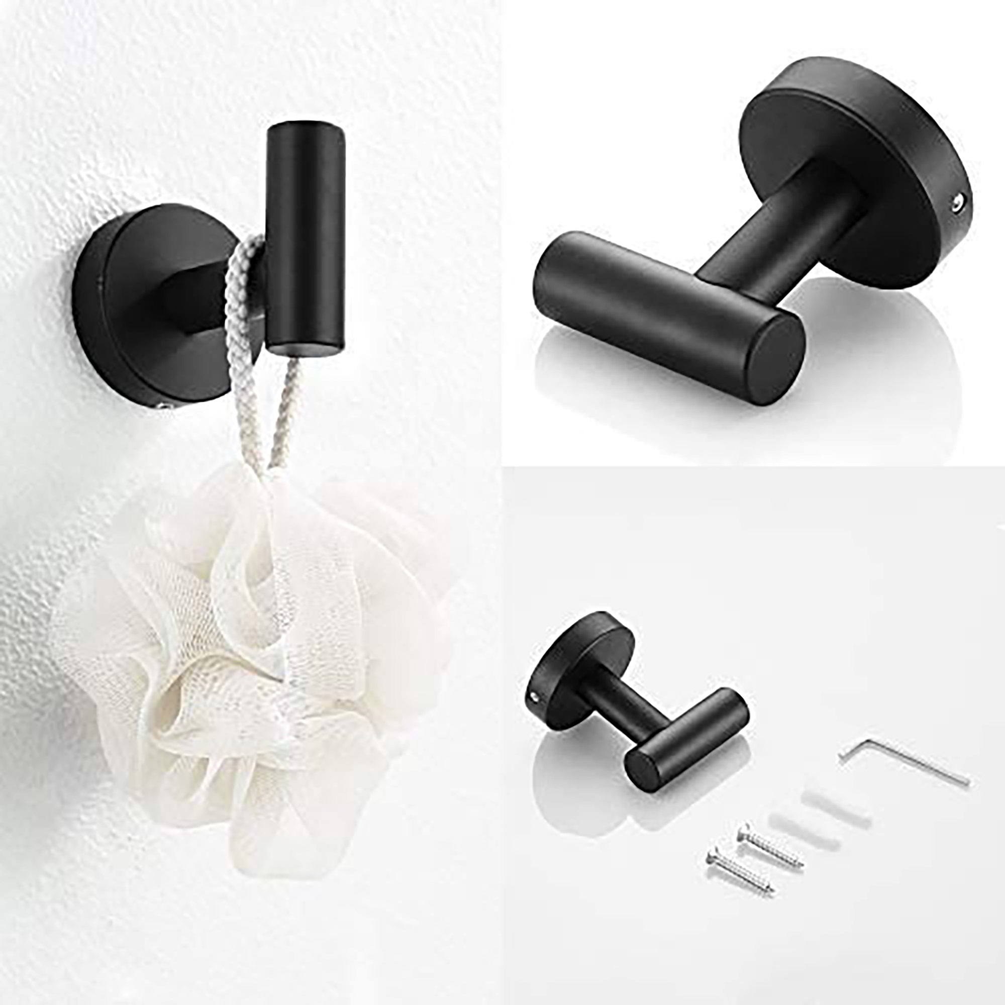 3-Piece Wall Mounted Bathroom Hardware Set