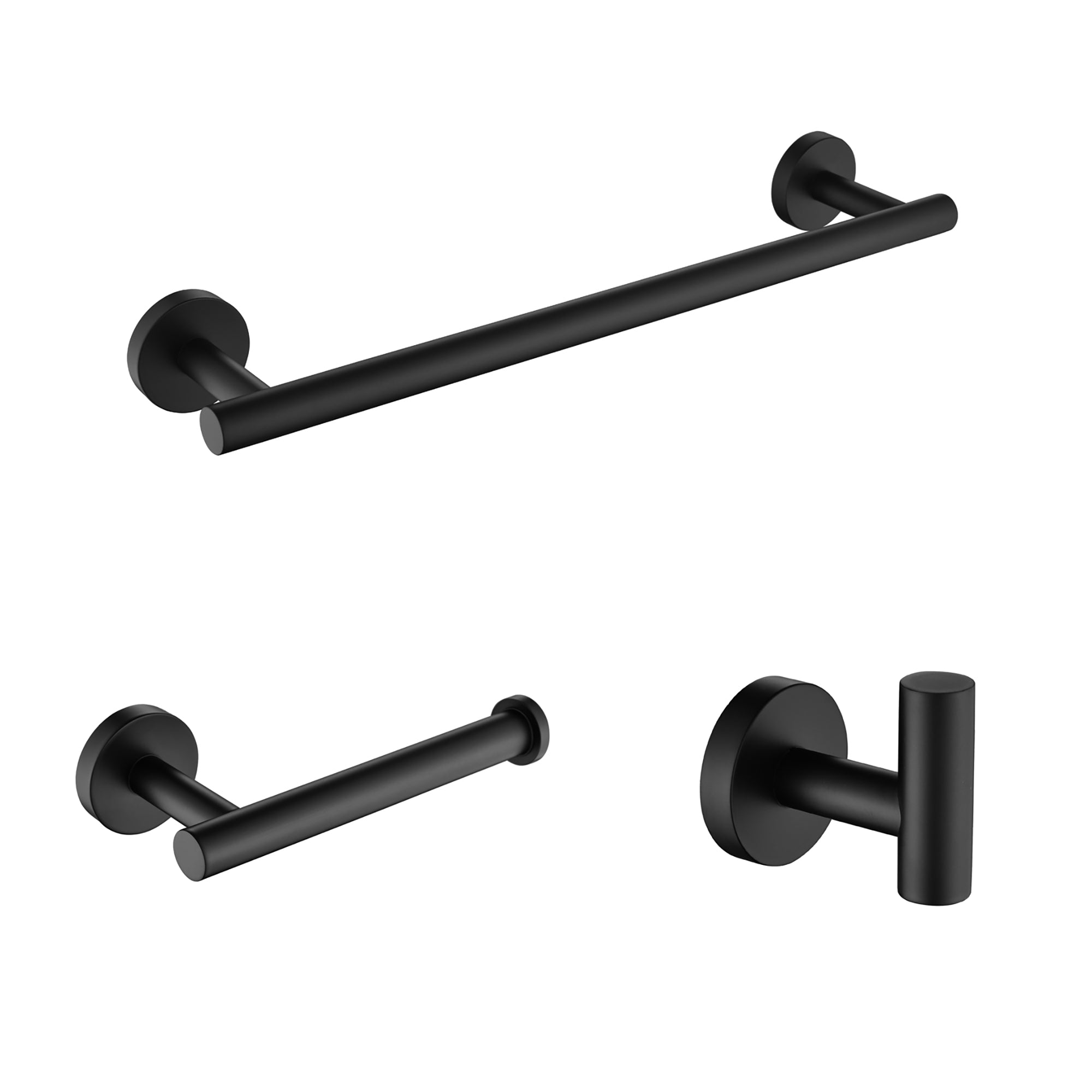 3-Piece Wall Mounted Bathroom Hardware Set