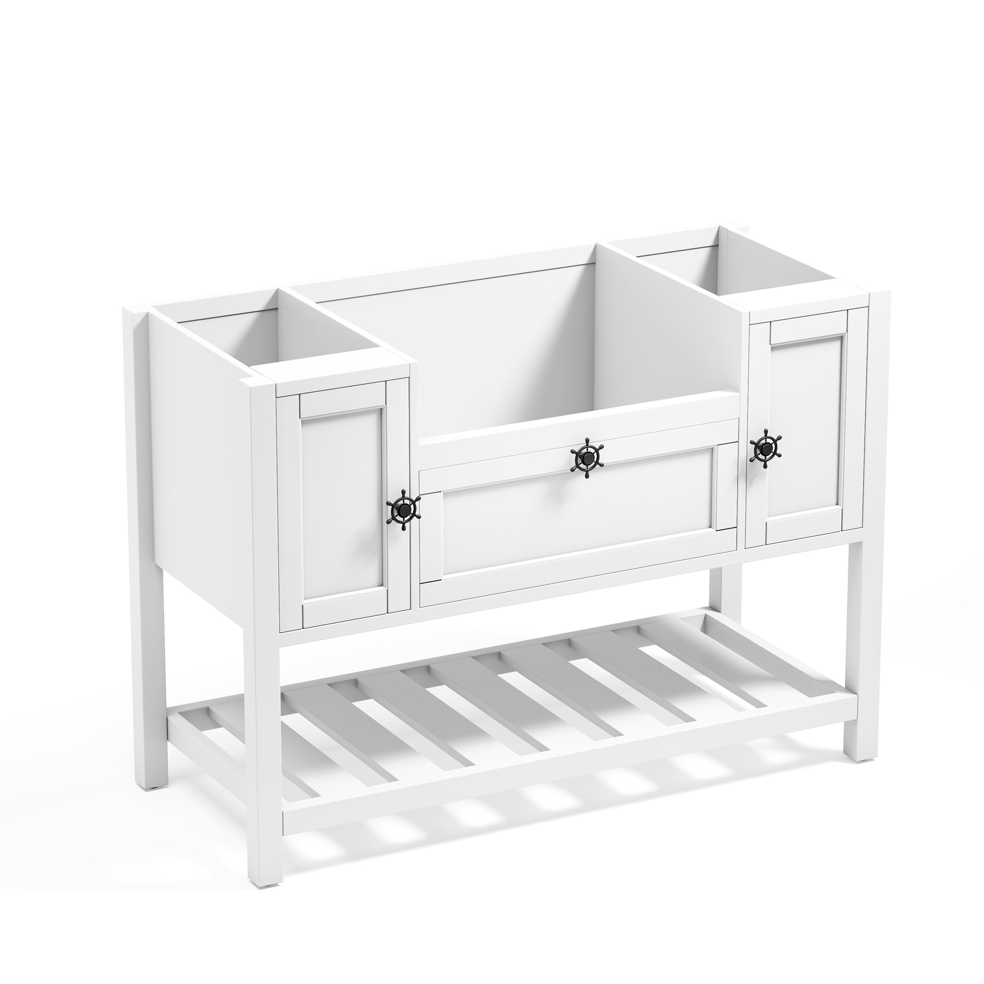 48" Freestanding Solid Wood Farmhouse Single Bathroom Vanity Set