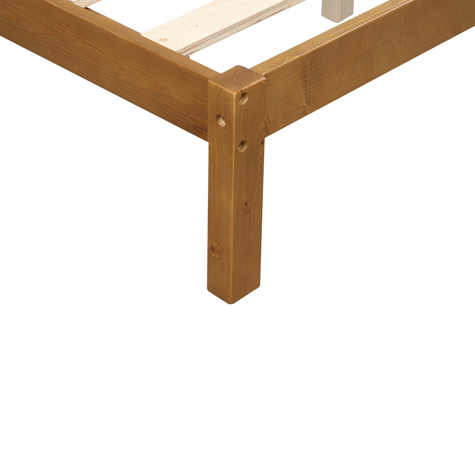Twin/Full Wood Frame Platform Bed with Slats