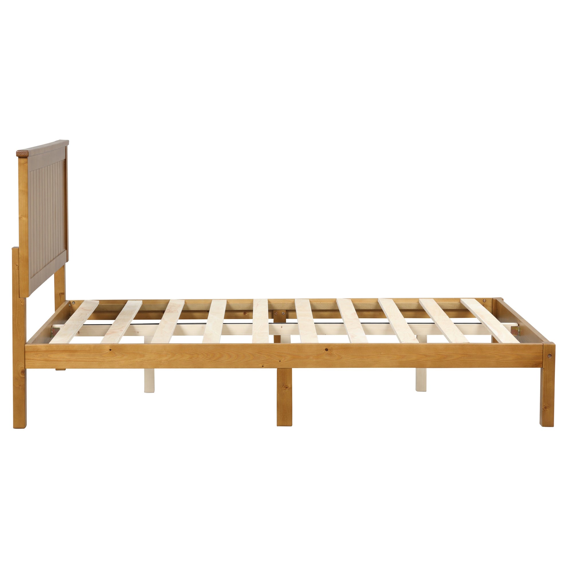 Twin/Full Wood Frame Platform Bed with Slats