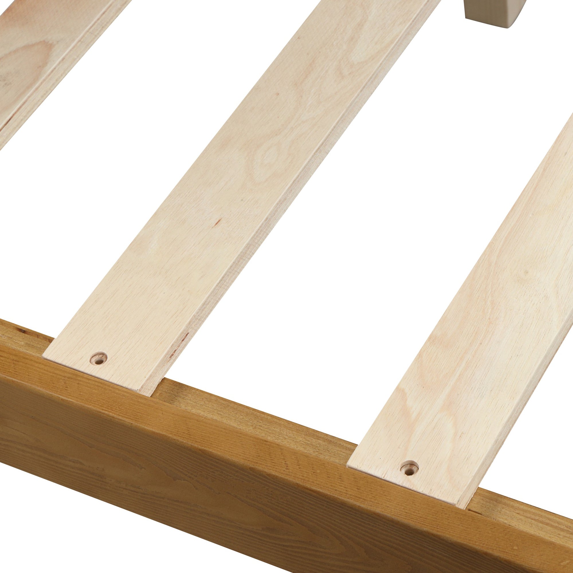Twin/Full Wood Frame Platform Bed with Slats