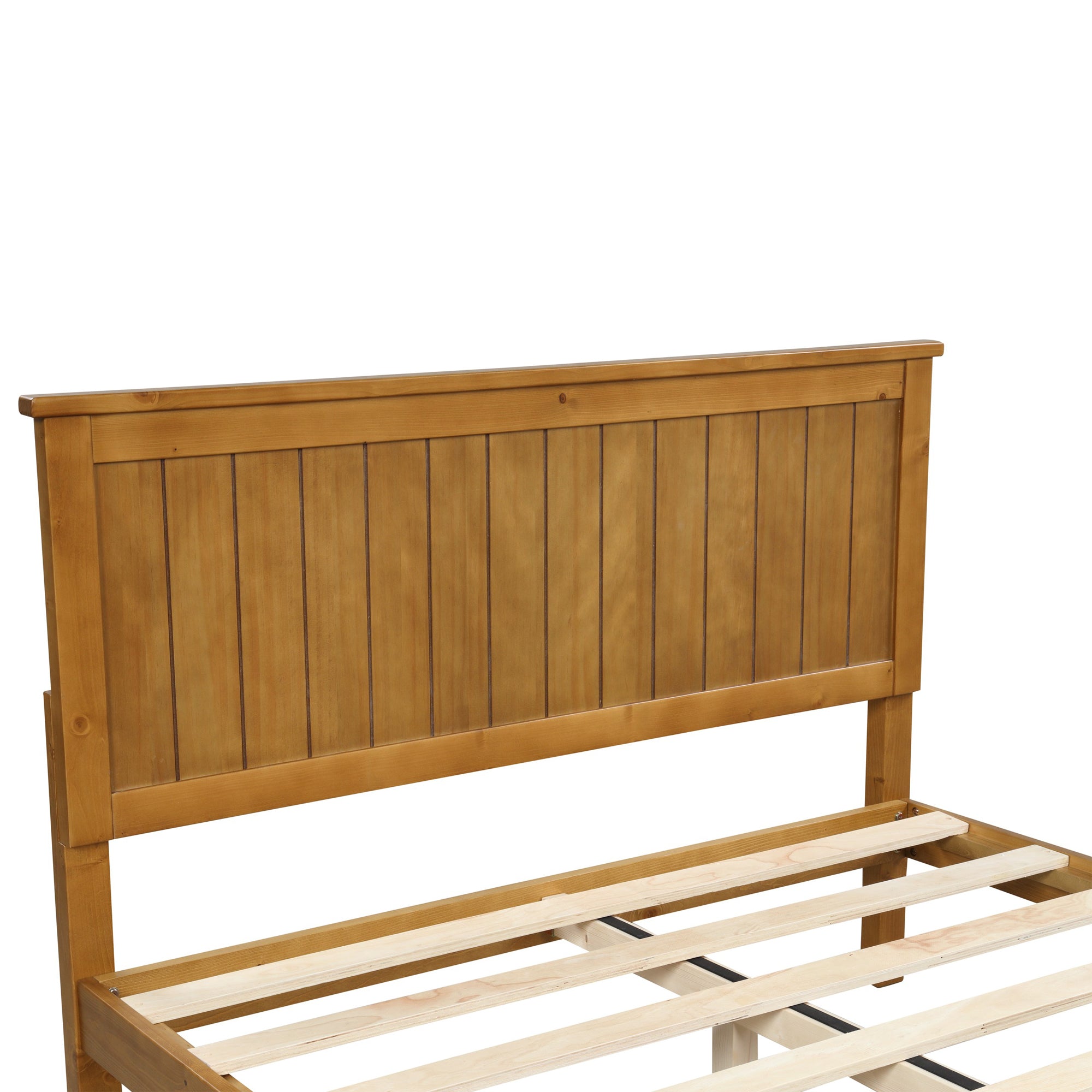 Twin/Full Wood Frame Platform Bed with Slats