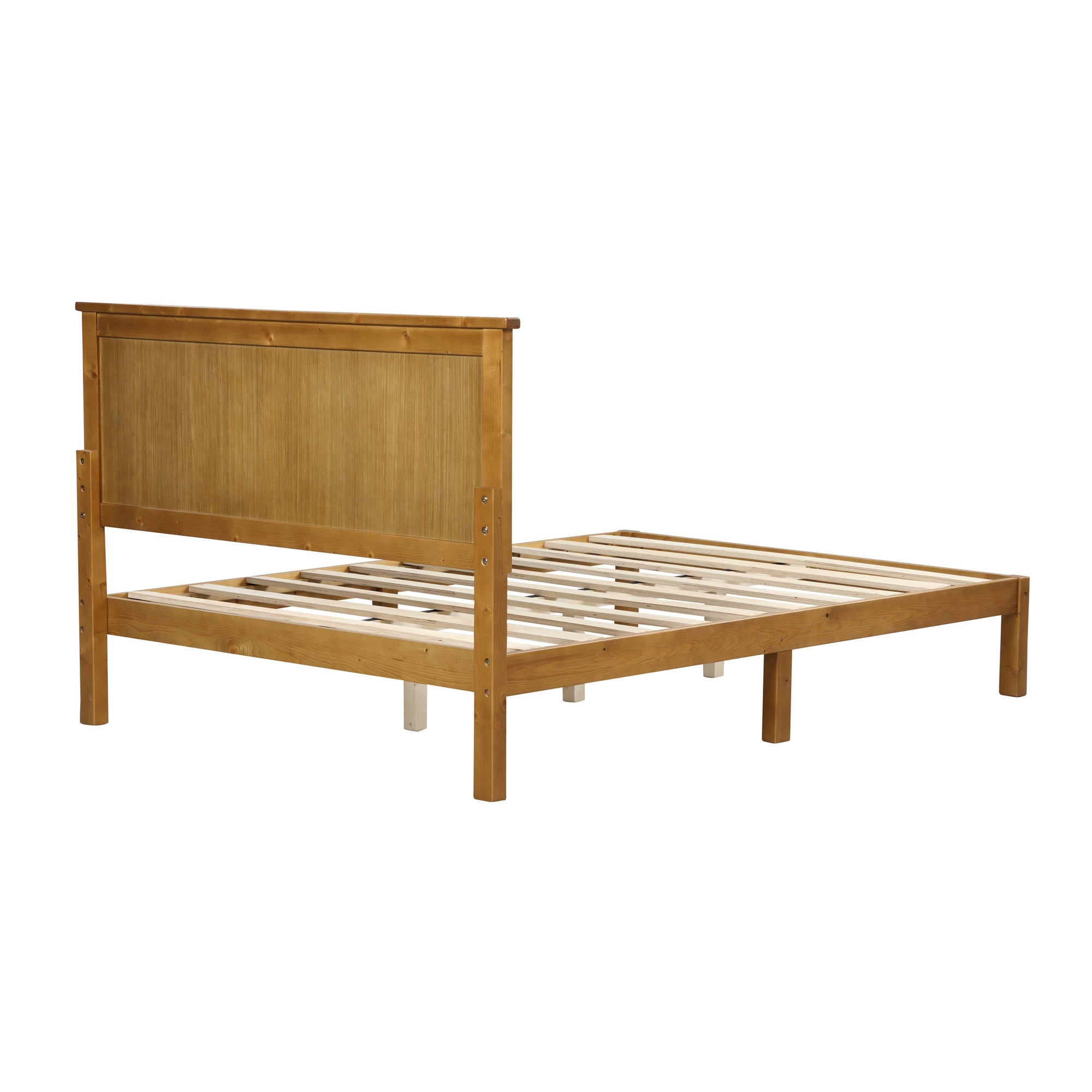 Twin/Full Wood Frame Platform Bed with Slats