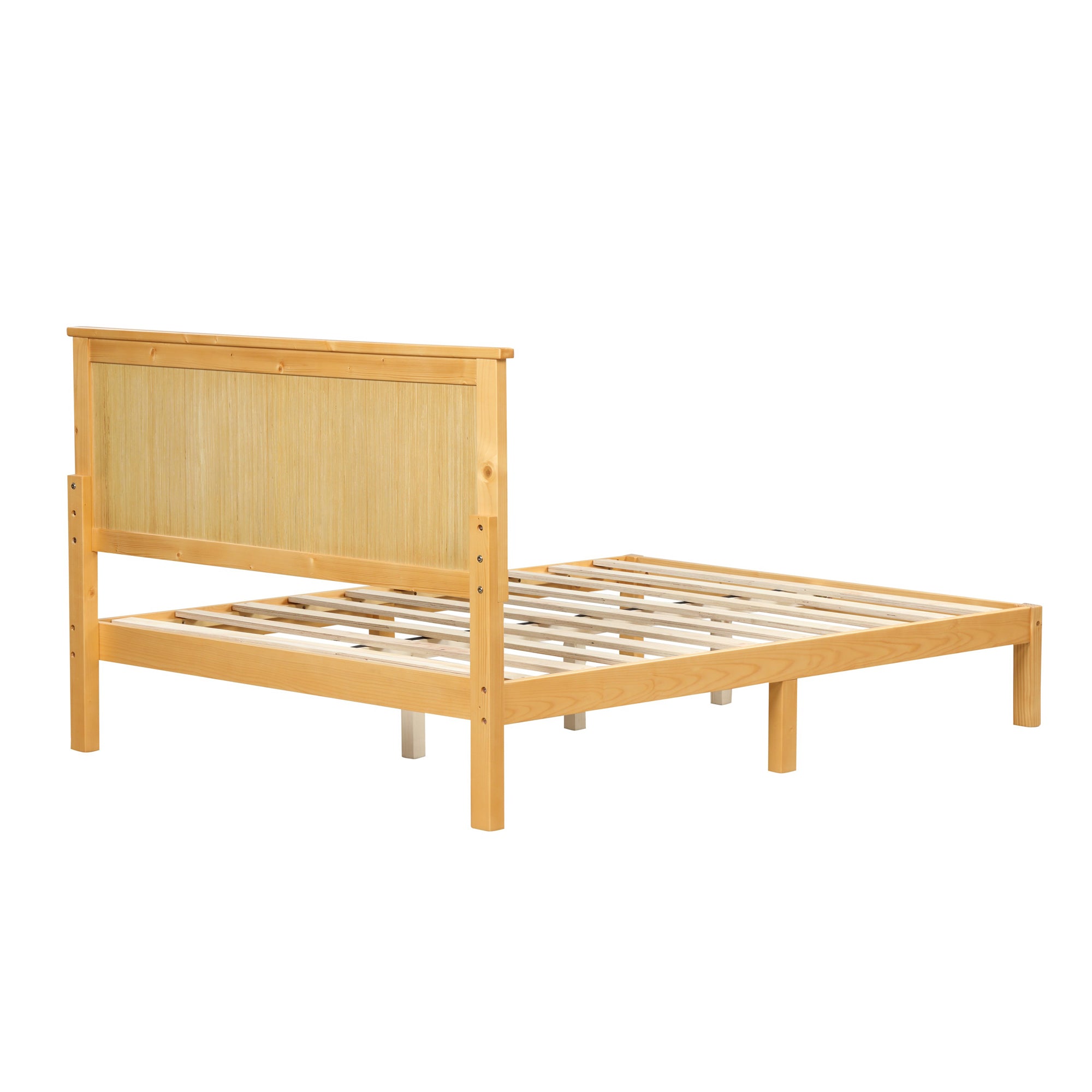 Twin/Full Wood Frame Platform Bed with Slats