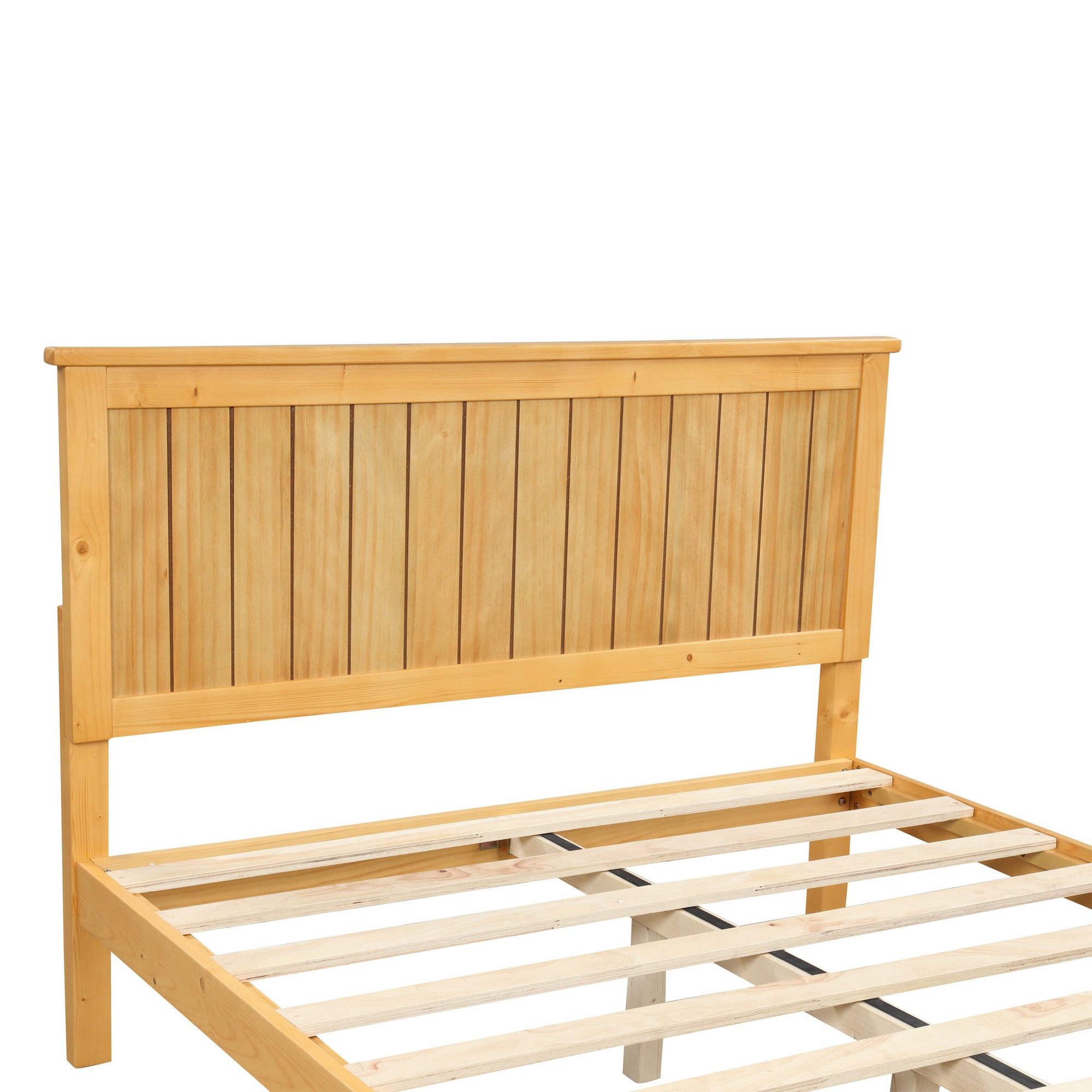 Twin/Full Wood Frame Platform Bed with Slats