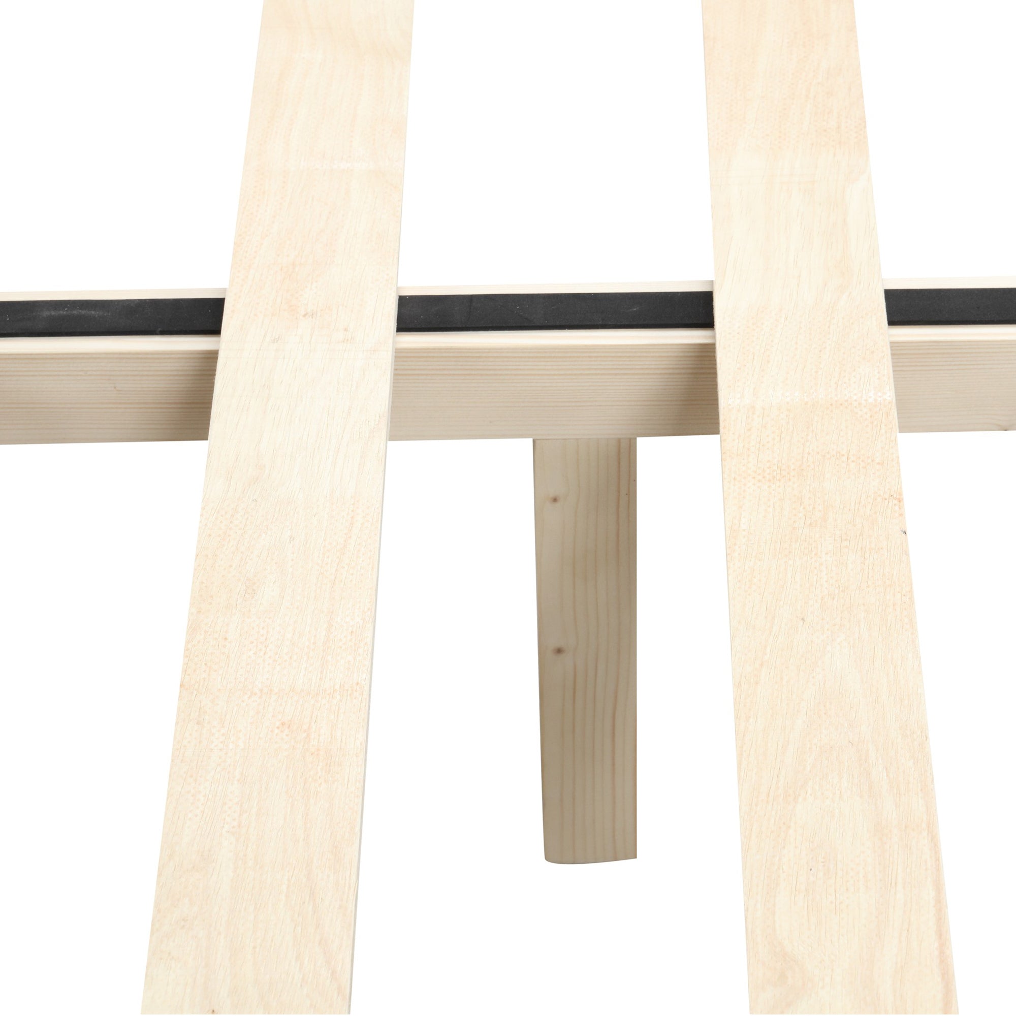 Twin/Full Wood Frame Platform Bed with Slats