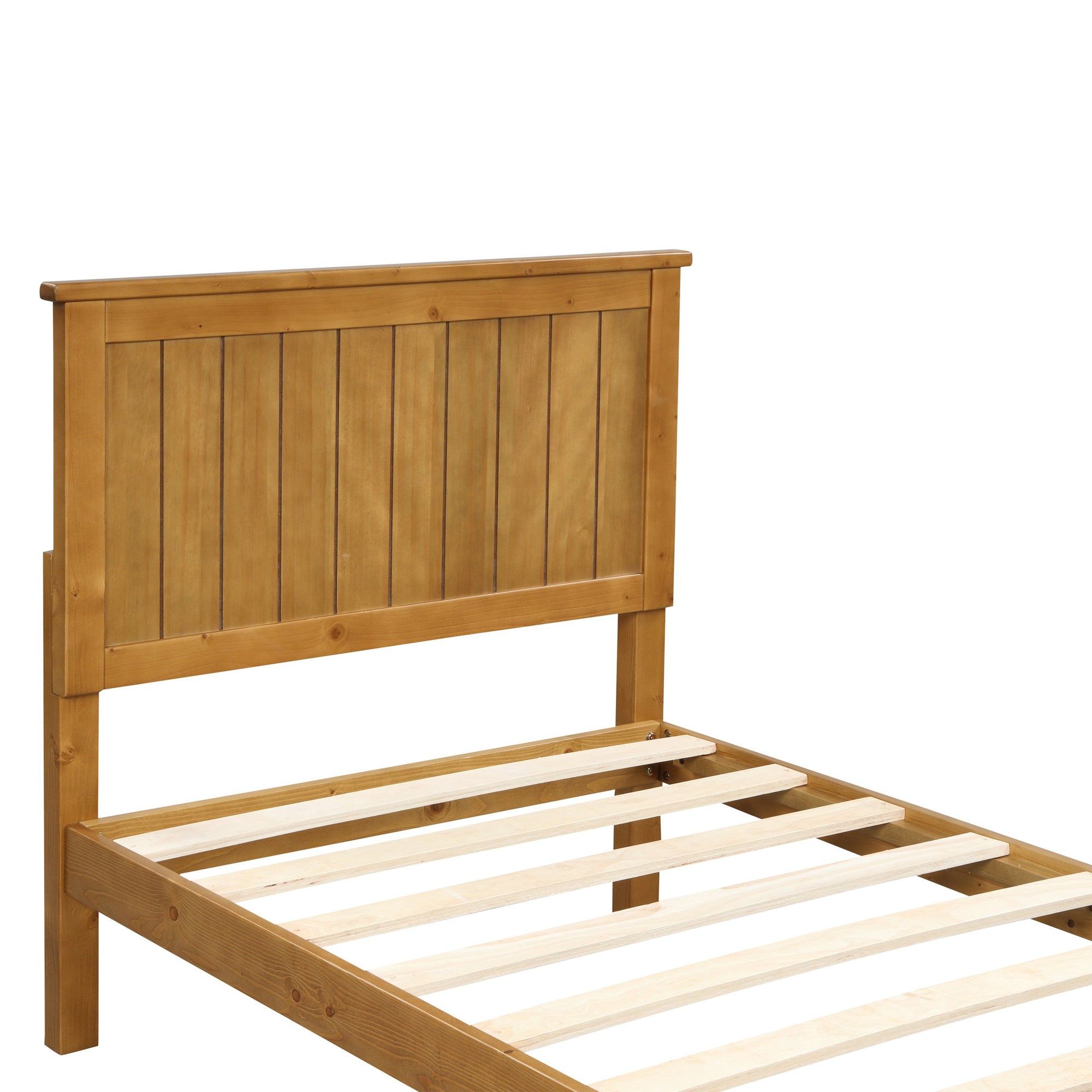 Twin/Full Wood Frame Platform Bed with Slats