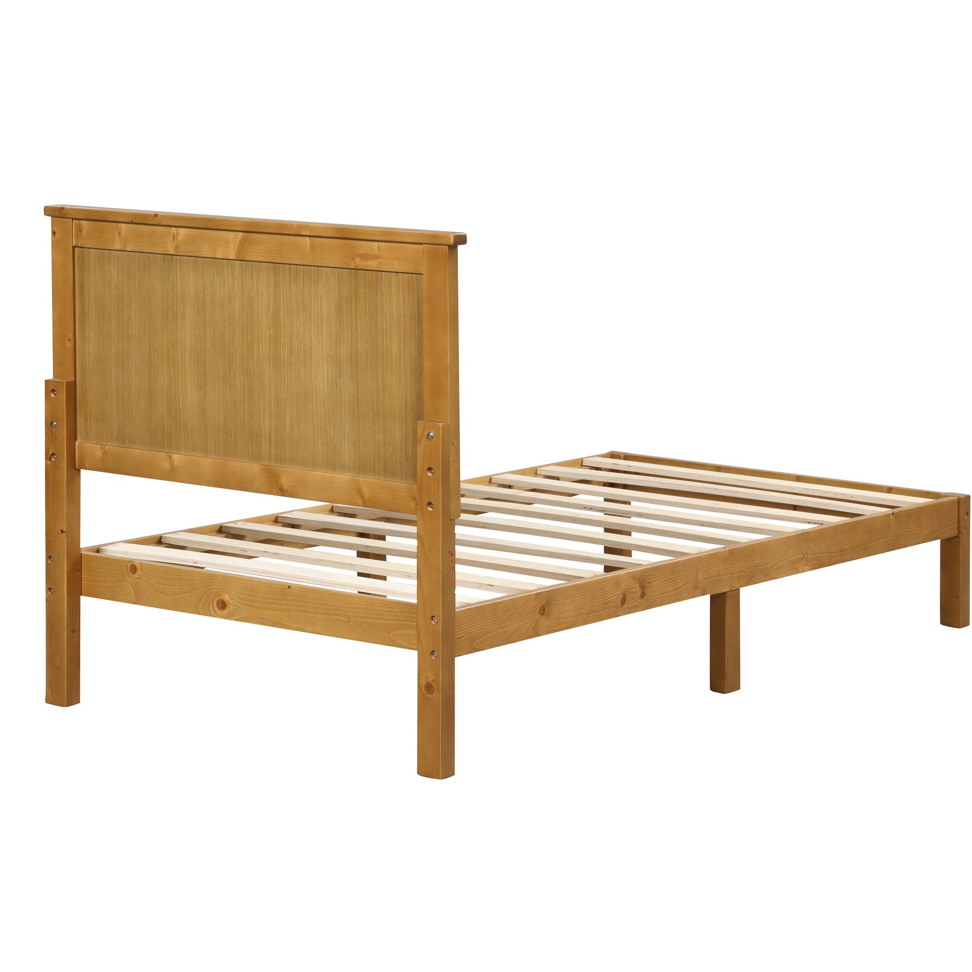 Twin/Full Wood Frame Platform Bed with Slats