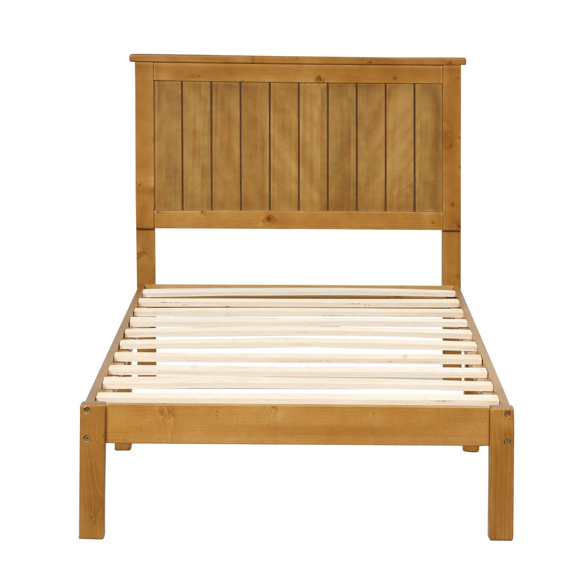 Twin/Full Wood Frame Platform Bed with Slats