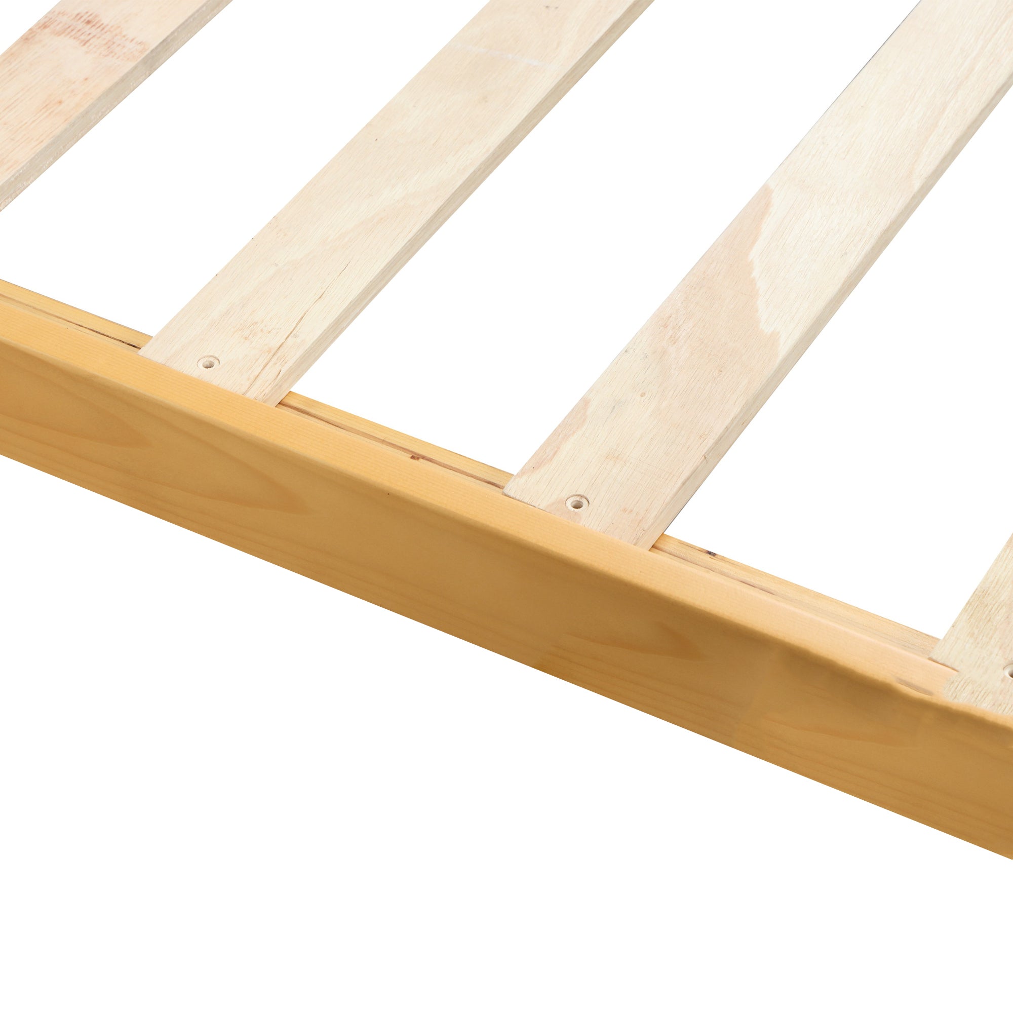 Twin/Full Wood Frame Platform Bed with Slats