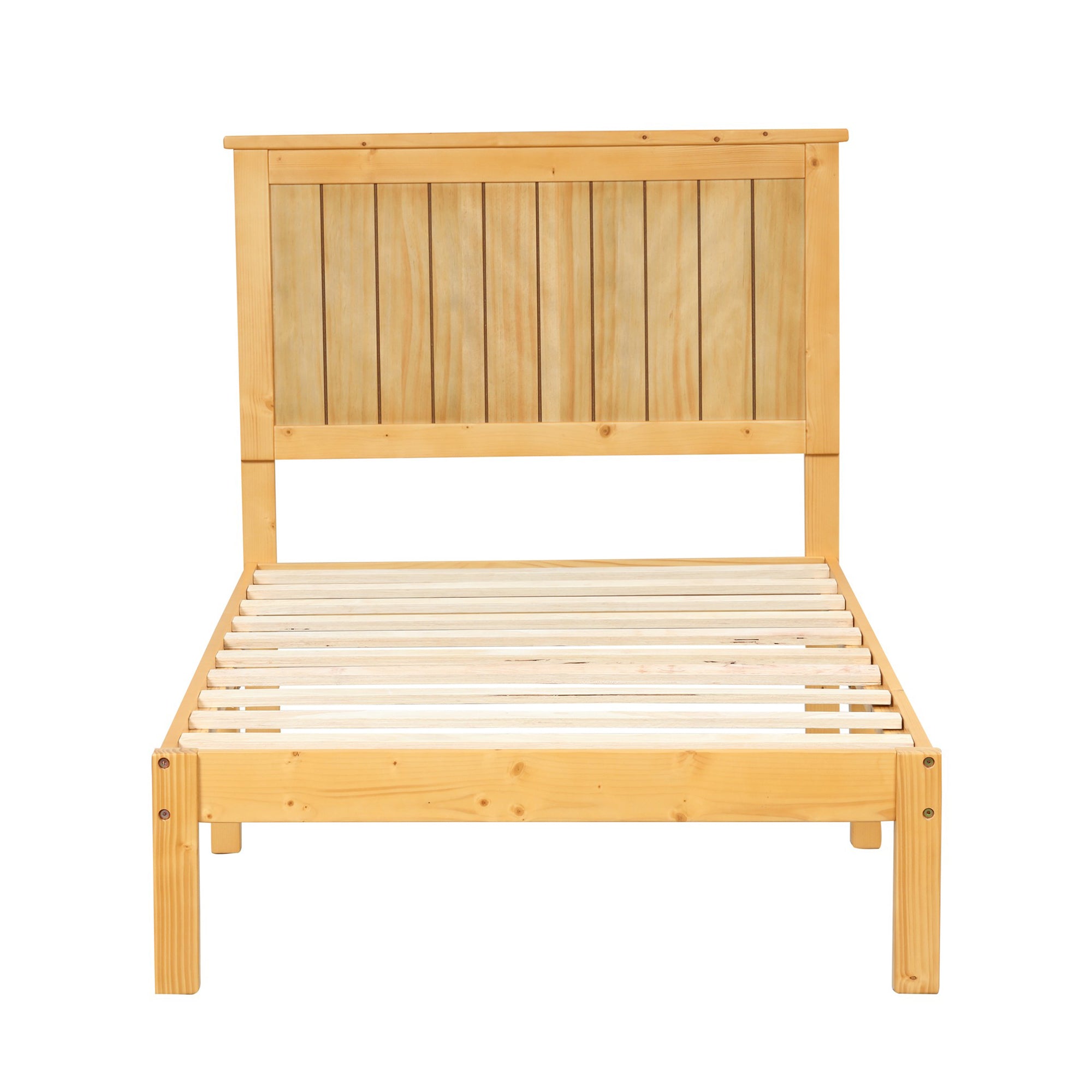 Twin/Full Wood Frame Platform Bed with Slats