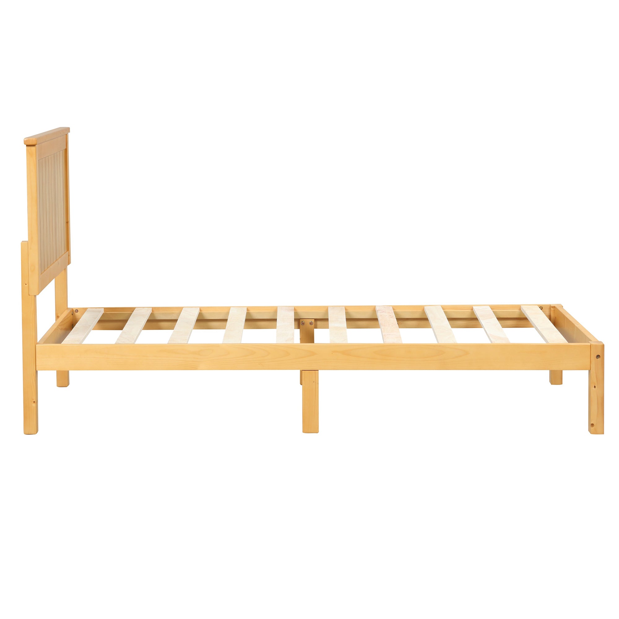Twin/Full Wood Frame Platform Bed with Slats