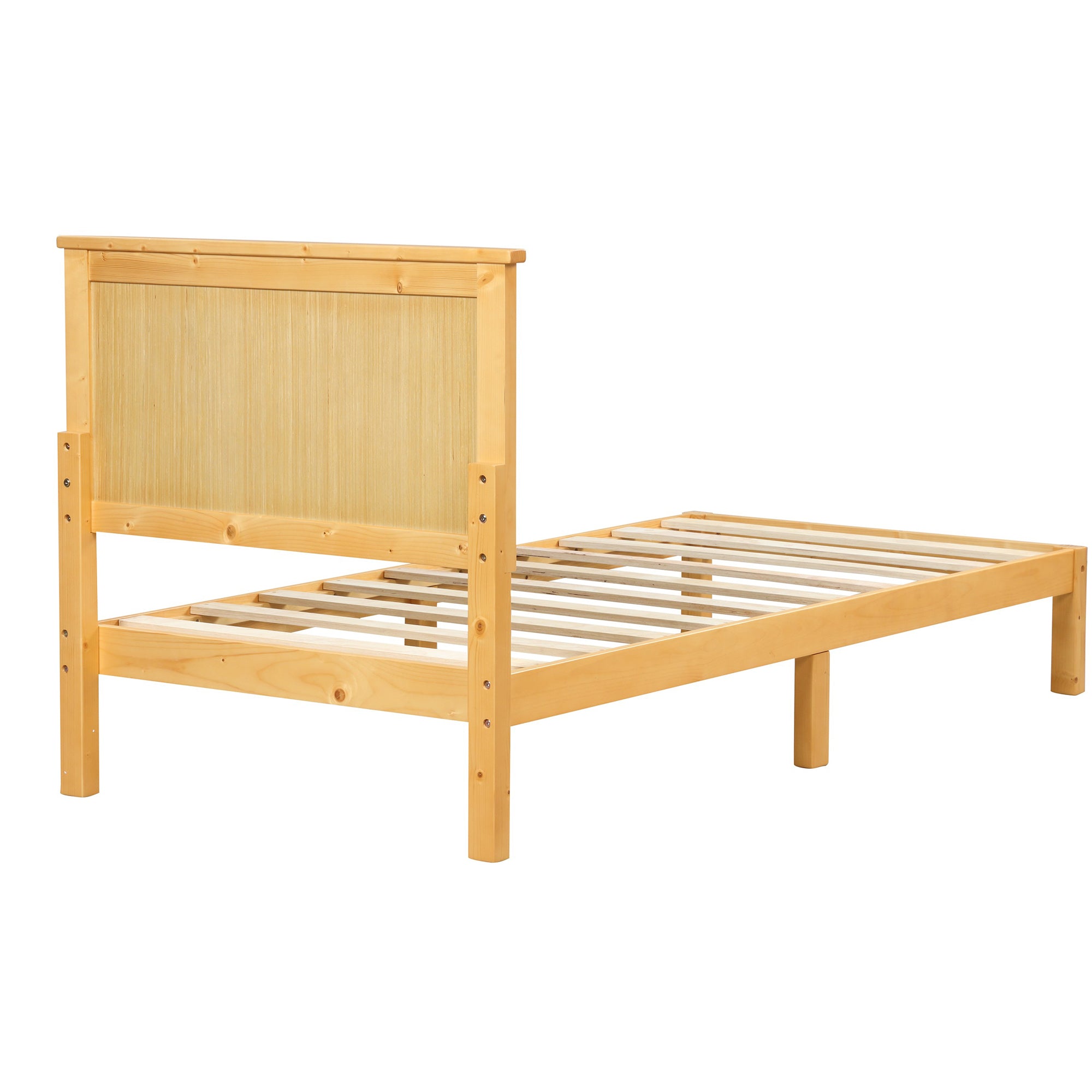 Twin/Full Wood Frame Platform Bed with Slats