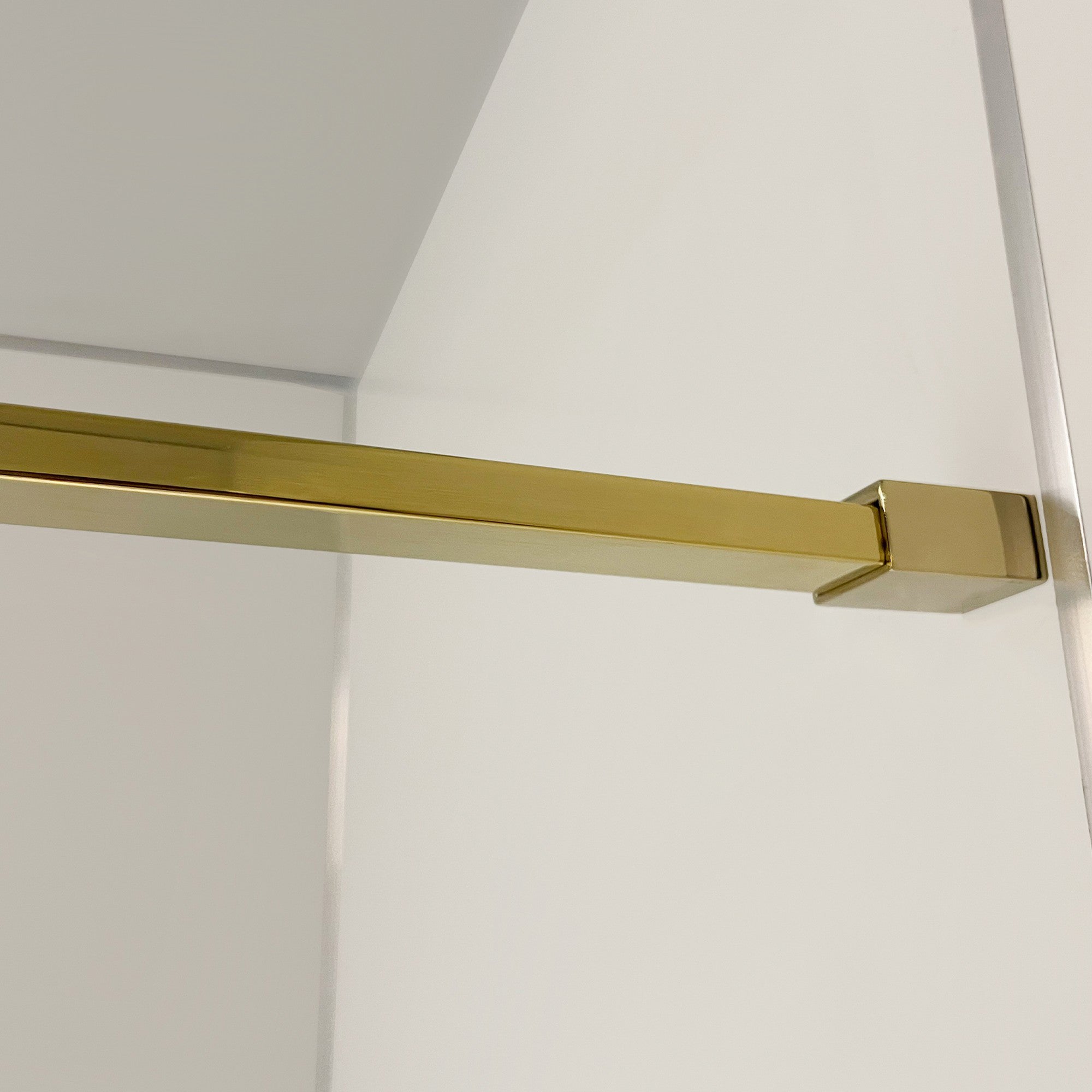 34 in. W x 74 in. H Framed Fixed Glass Panel Shower Door