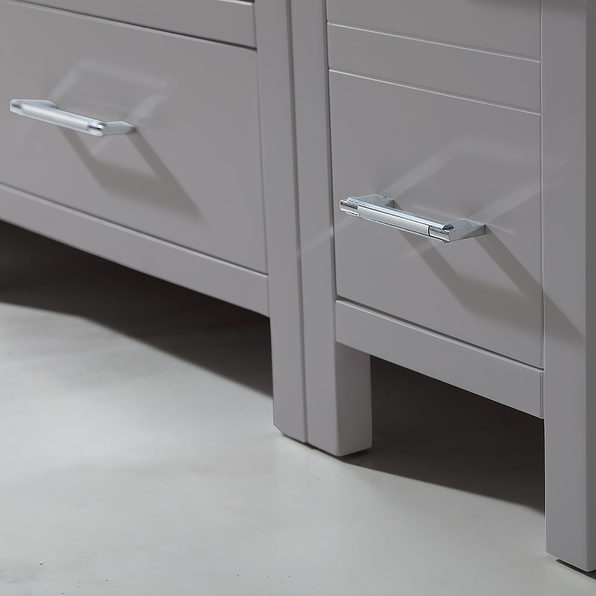 36 in. Freestanding Bath Vanity in White with White Engineered Stone Top