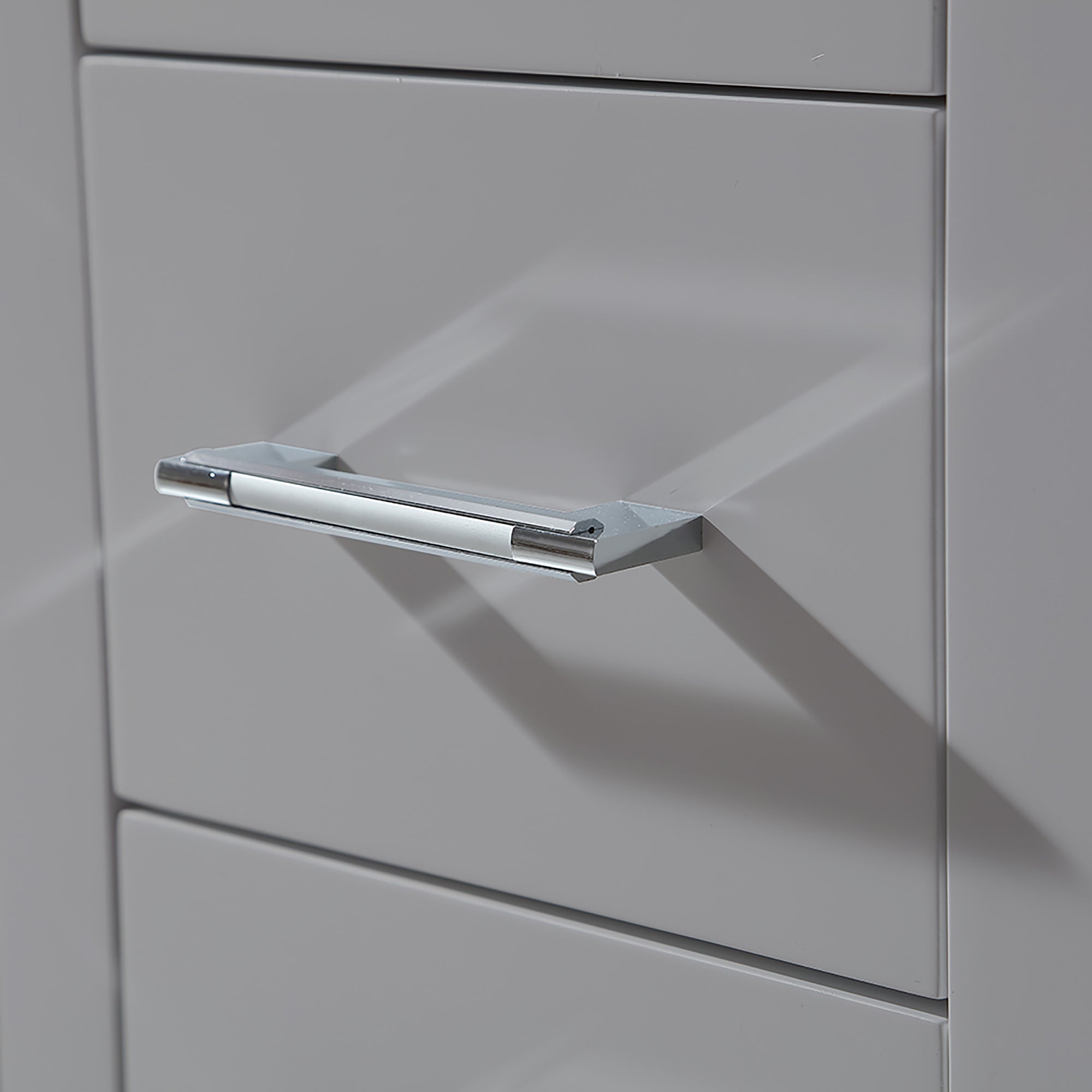 36 in. Freestanding Bath Vanity in White with White Engineered Stone Top