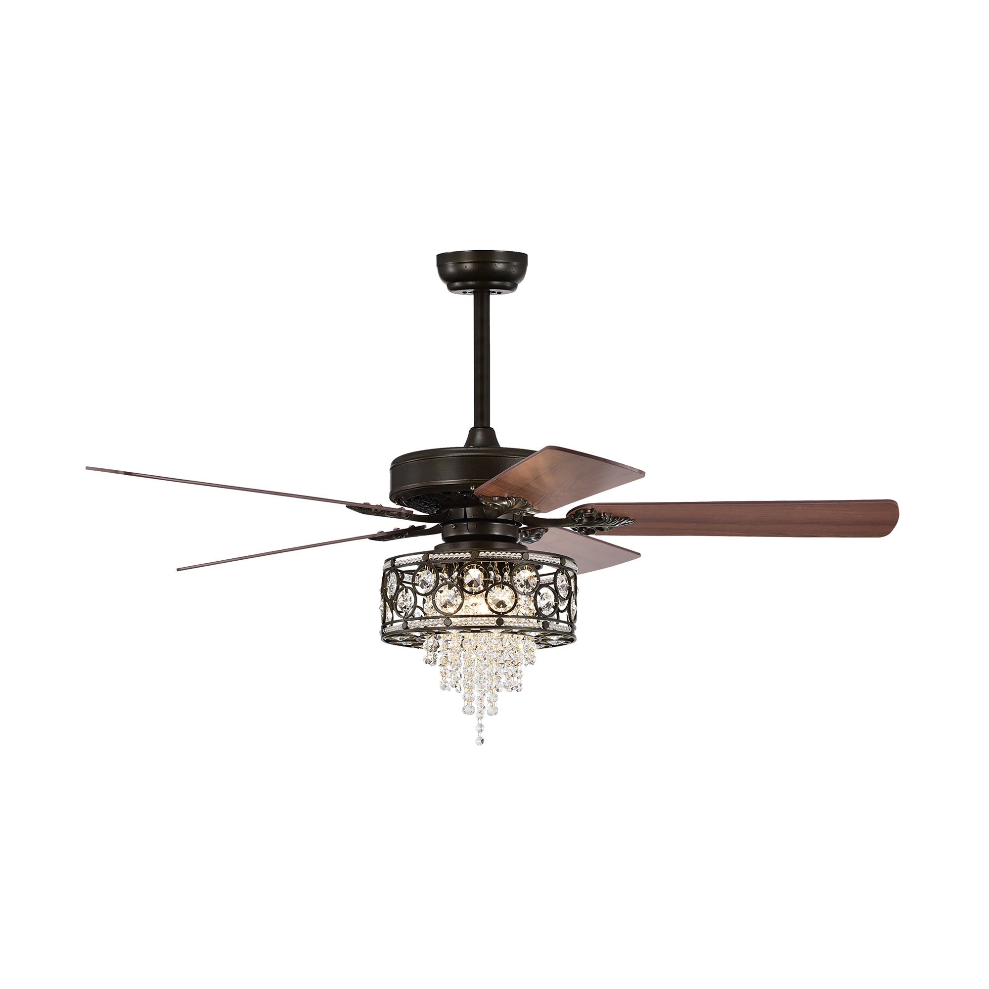 52" Ceiling Fan Light with Remote Control for Living Room