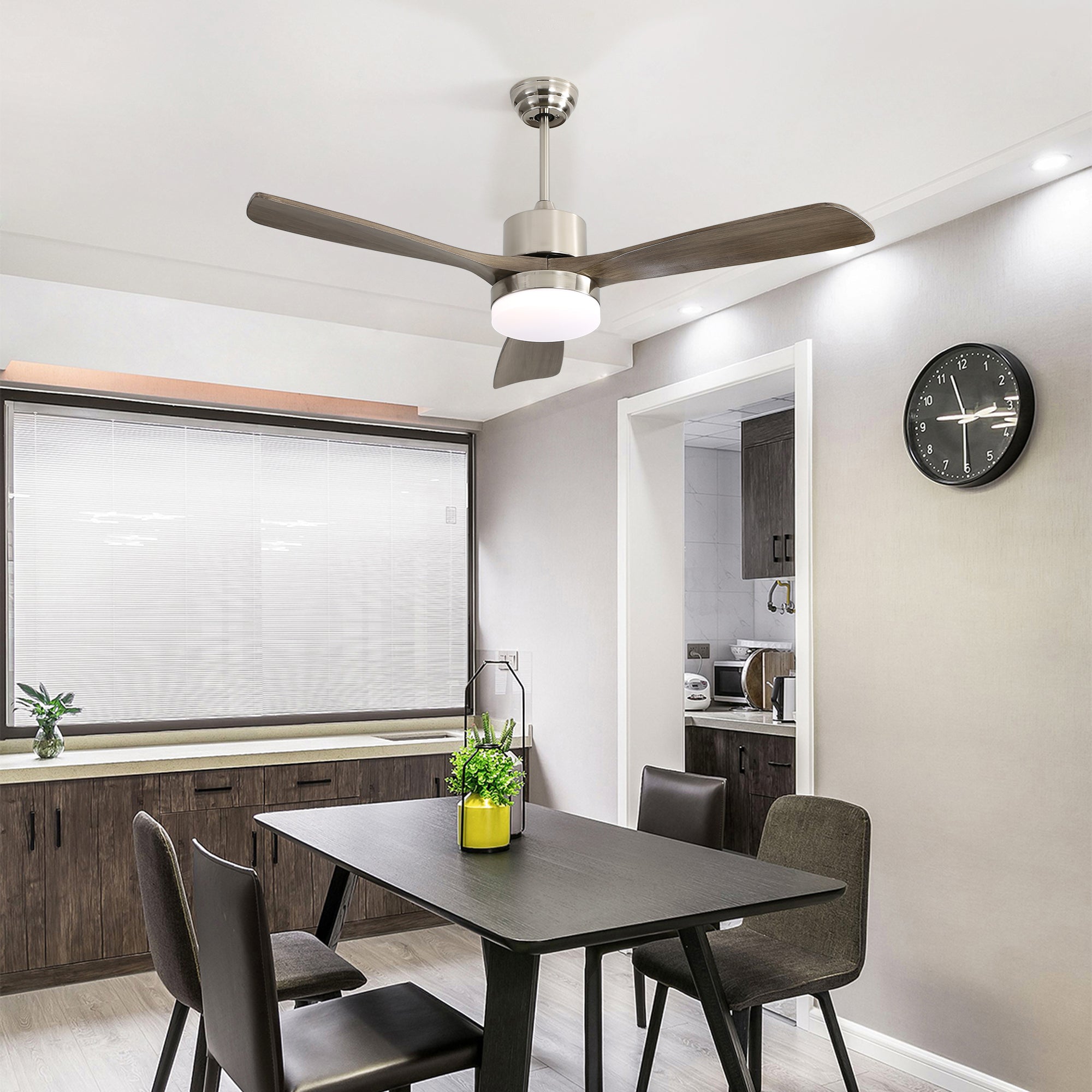 52" Ceiling Fan Light with Remote Control for Living Room