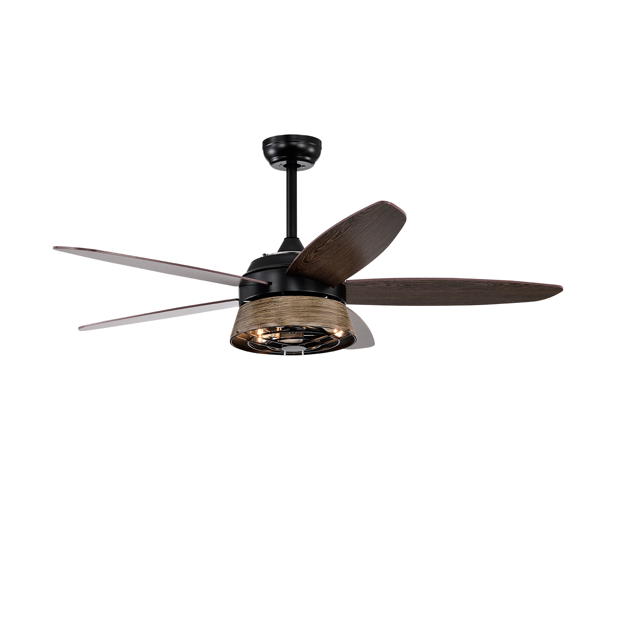 52" Indoor Ceiling Fan Light with Remote Control for Living Room