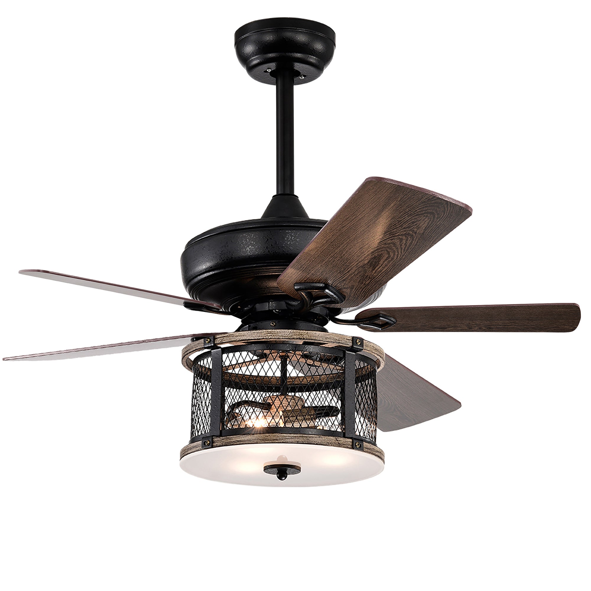 52" Ceiling Fan Light with Remote Control for Living Room