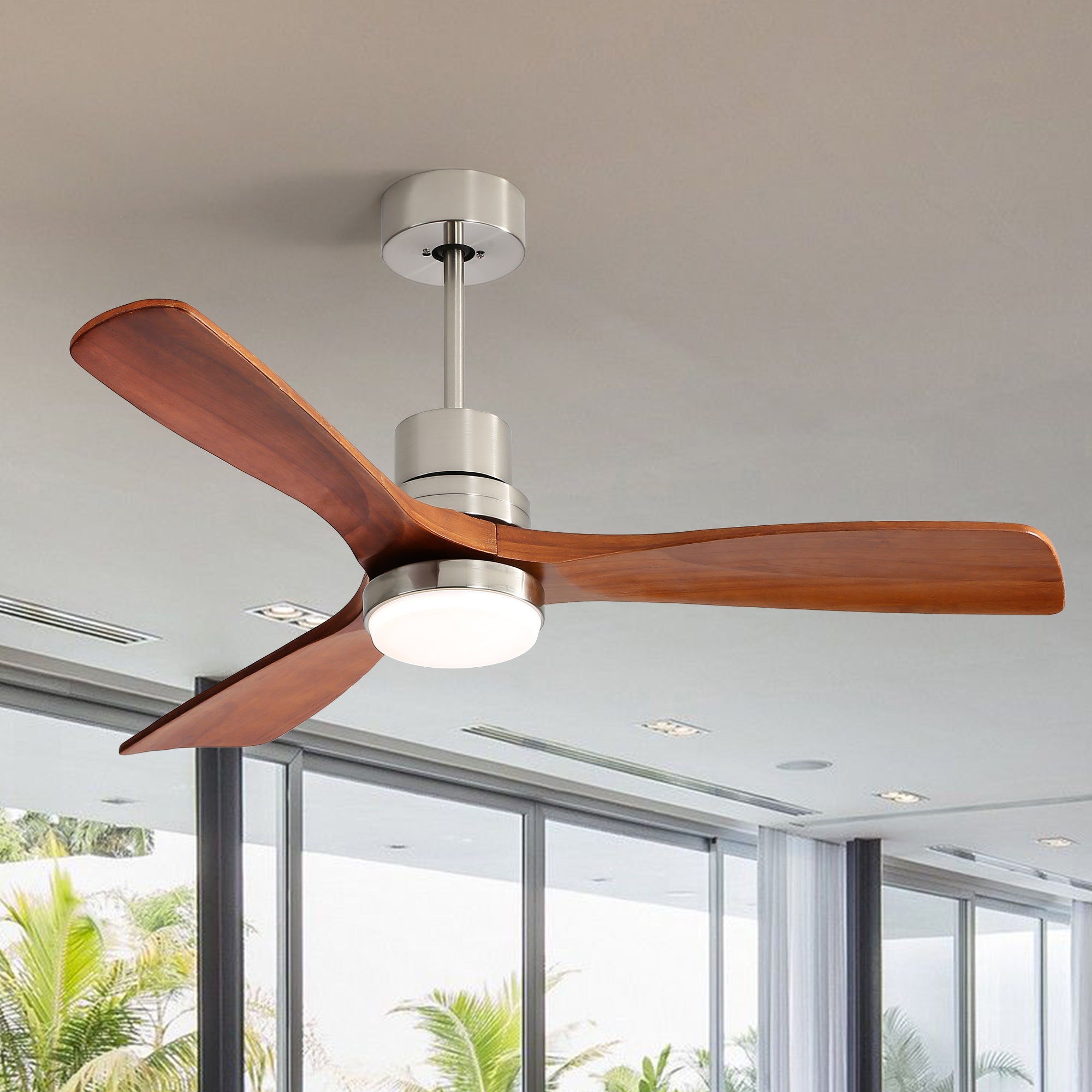 52" Ceiling Fan Light with Remote Control for Living Room