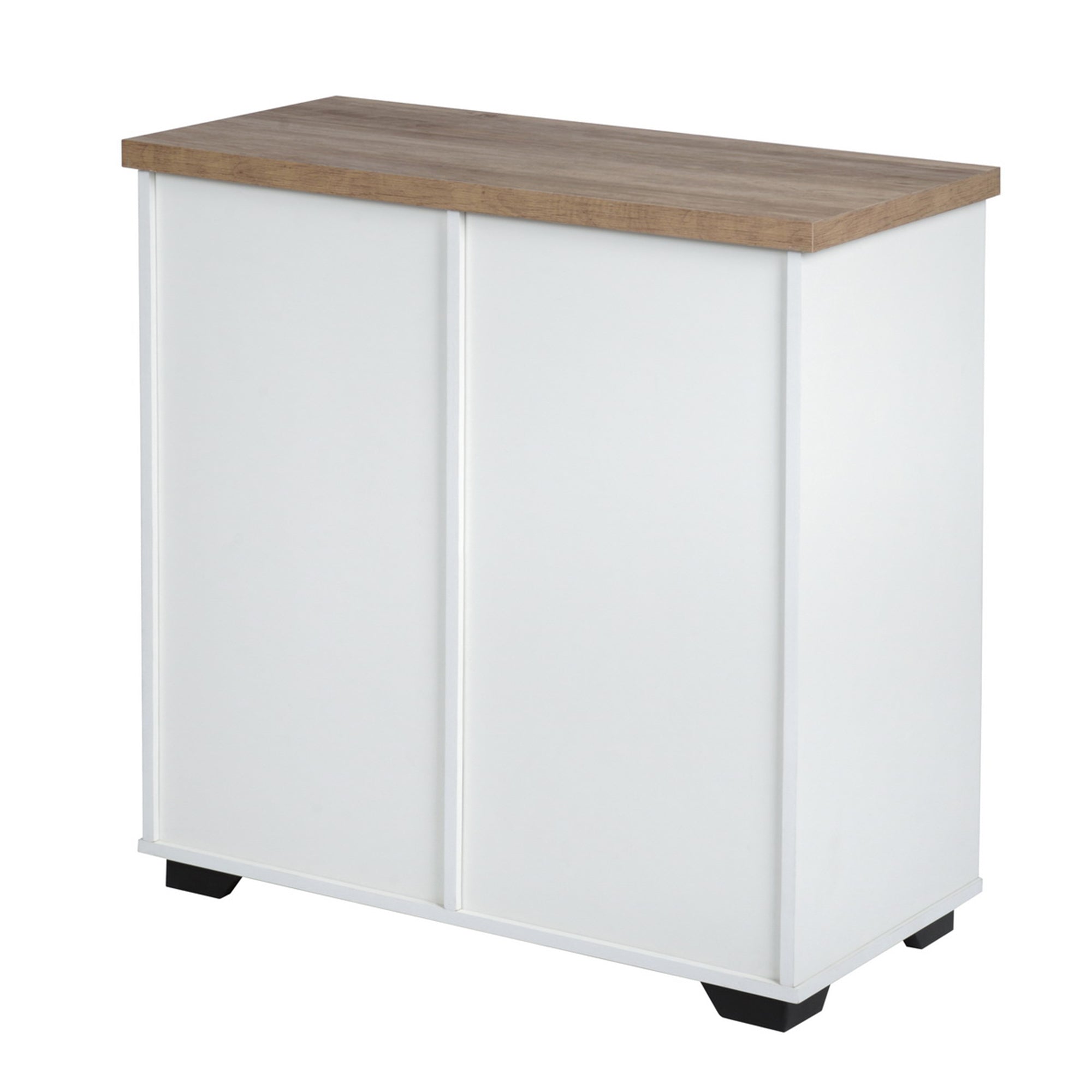 32" Tall Wood 1-door Accent Cabinet with Barn Door