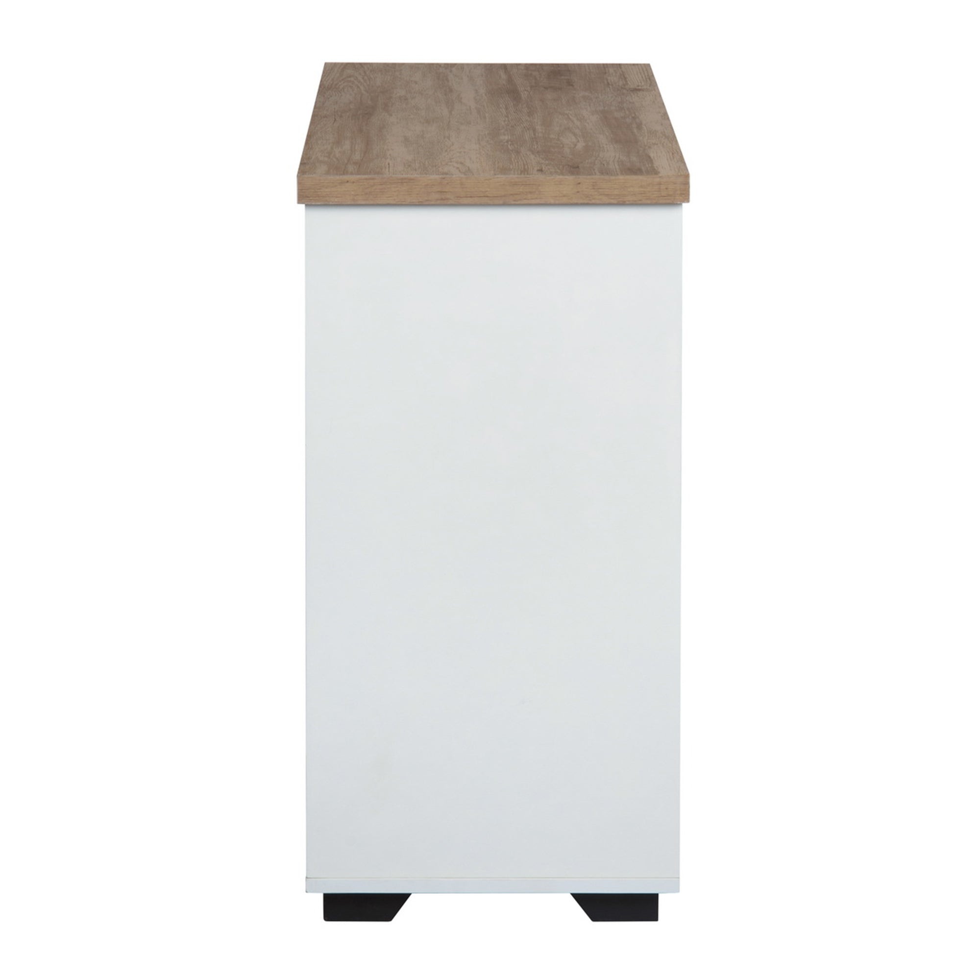 32" Tall Wood 1-door Accent Cabinet with Barn Door