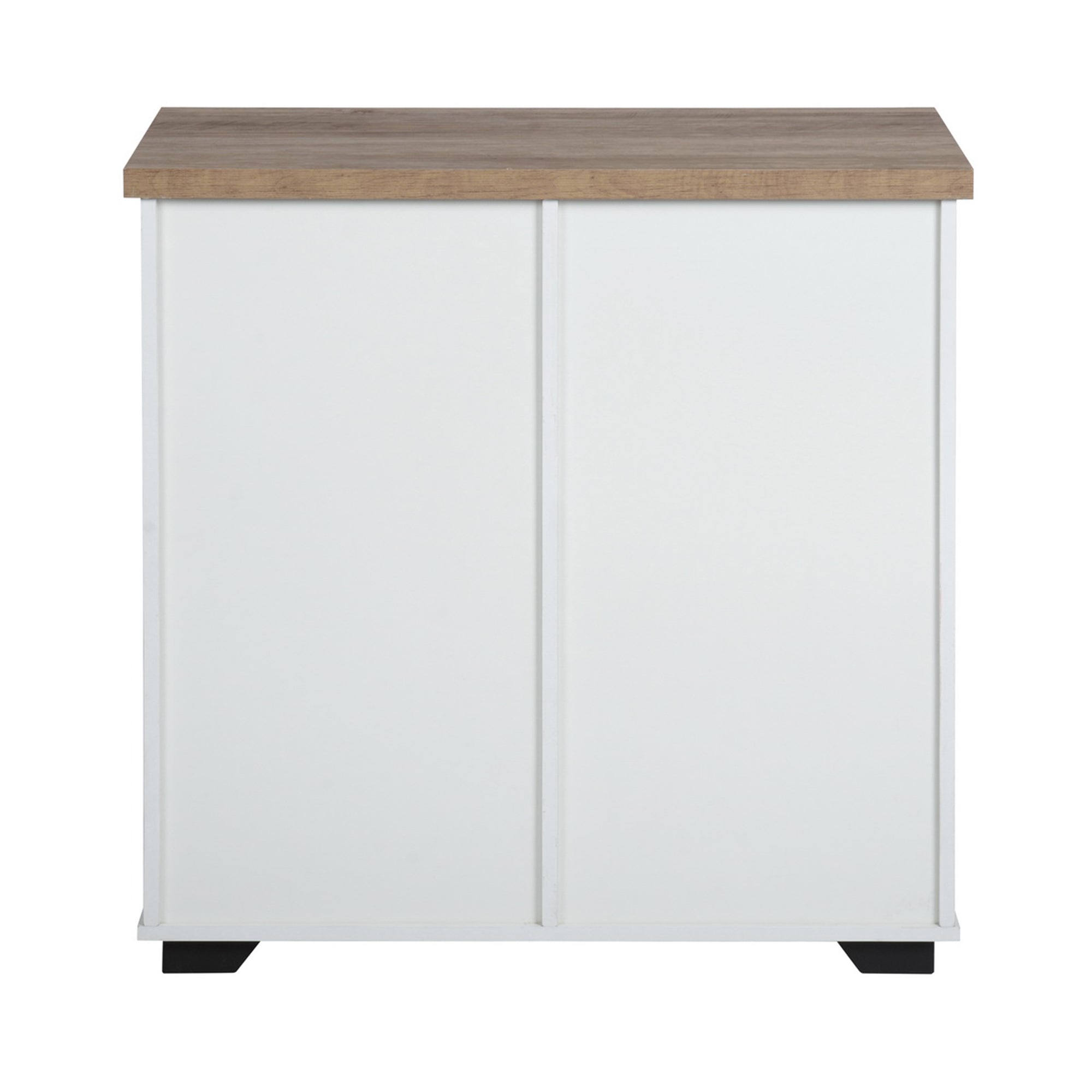 32" Tall Wood 1-door Accent Cabinet with Barn Door