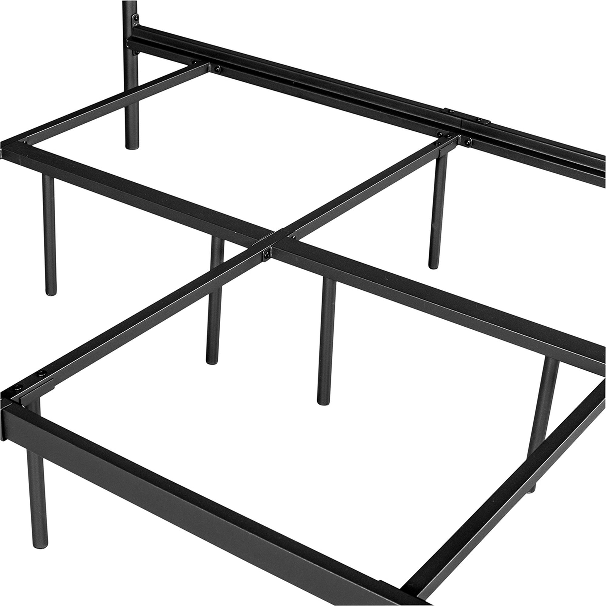 Twin/Full/Queen Wood Frame Platform Bed with Center Support Legs