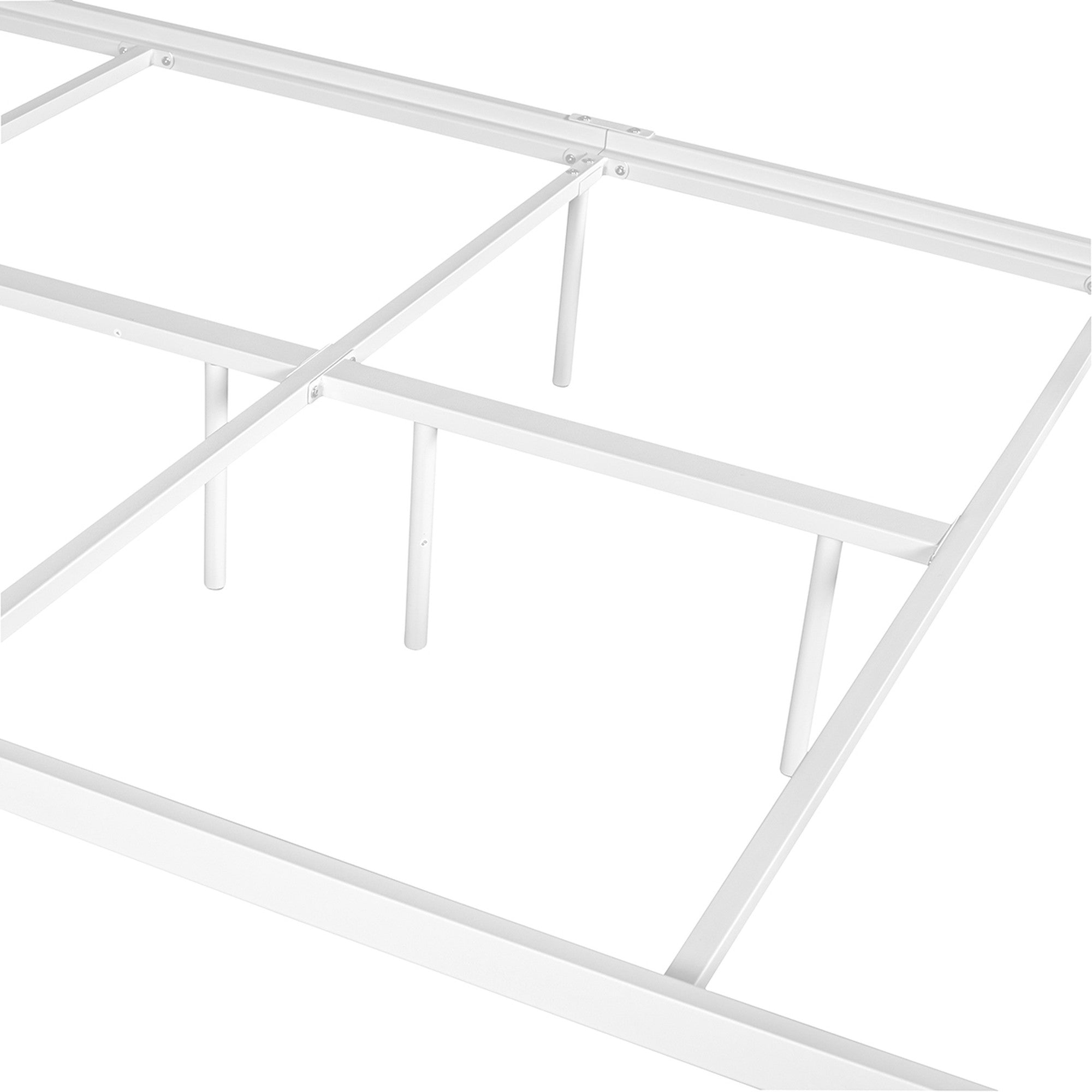 Twin/Full/Queen Wood Frame Platform Bed with Center Support Legs