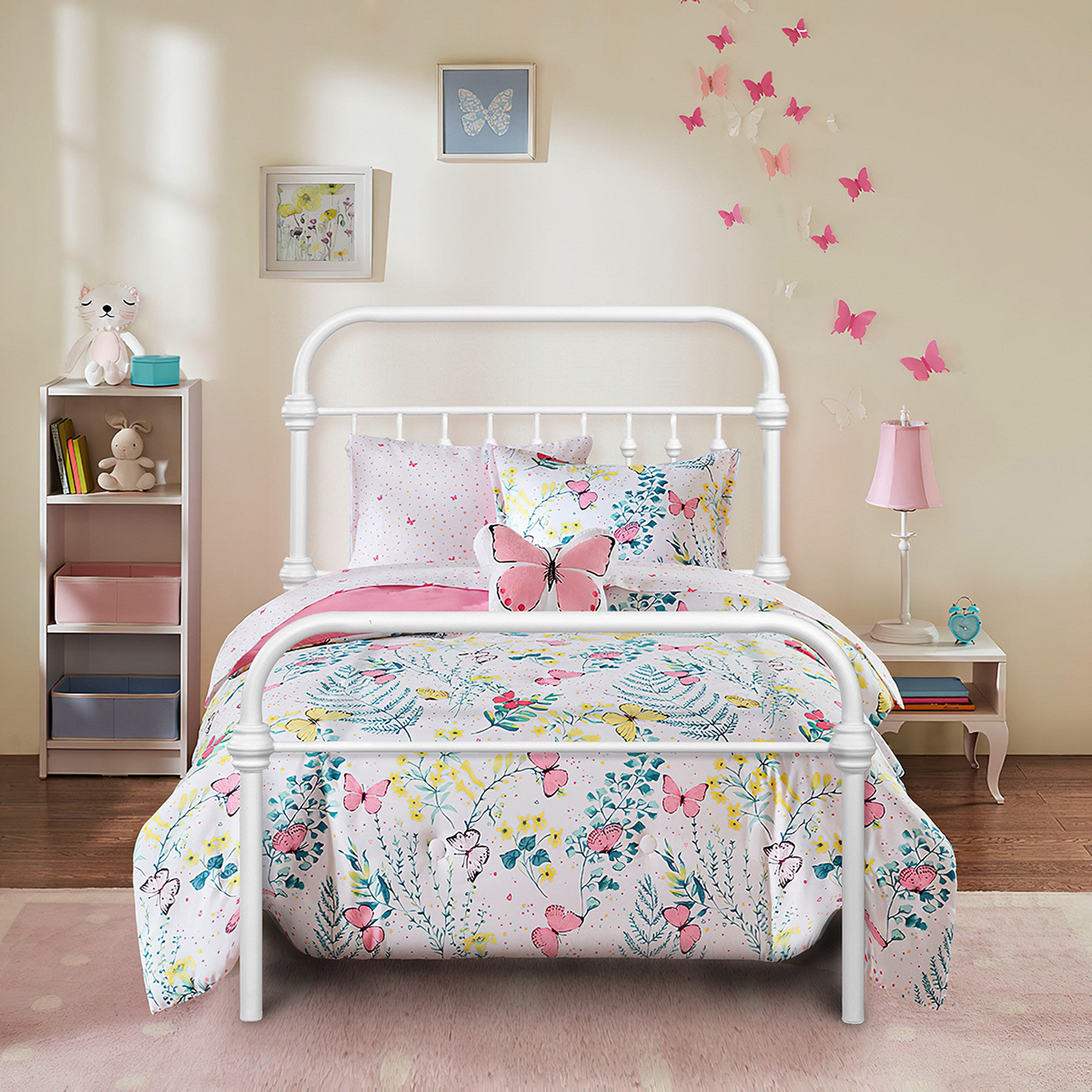 Twin/Full/Queen Wood Frame Platform Bed with Center Support Legs