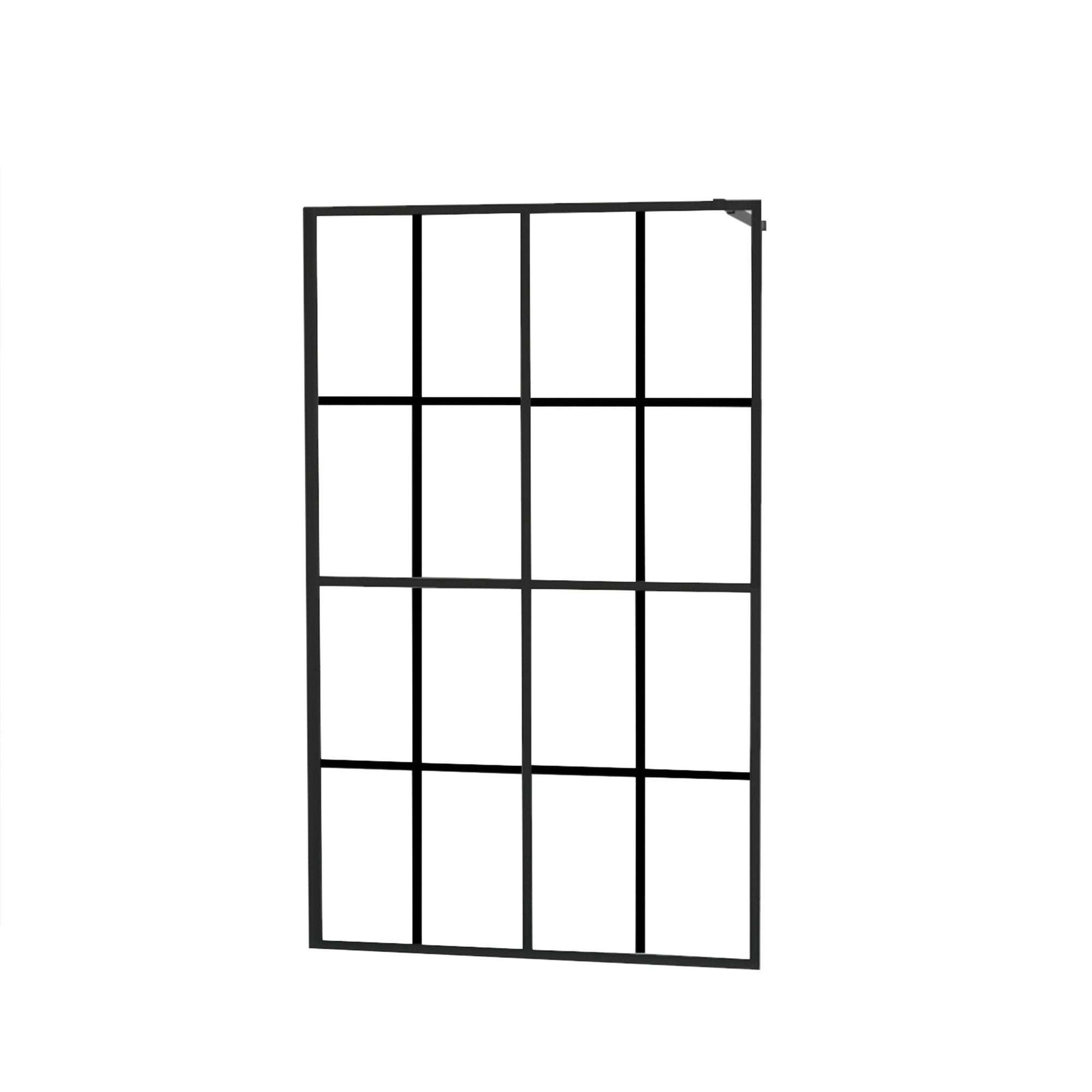 34 in. W x 72 in. H Thicken Fixed Glass Panel Shower Door