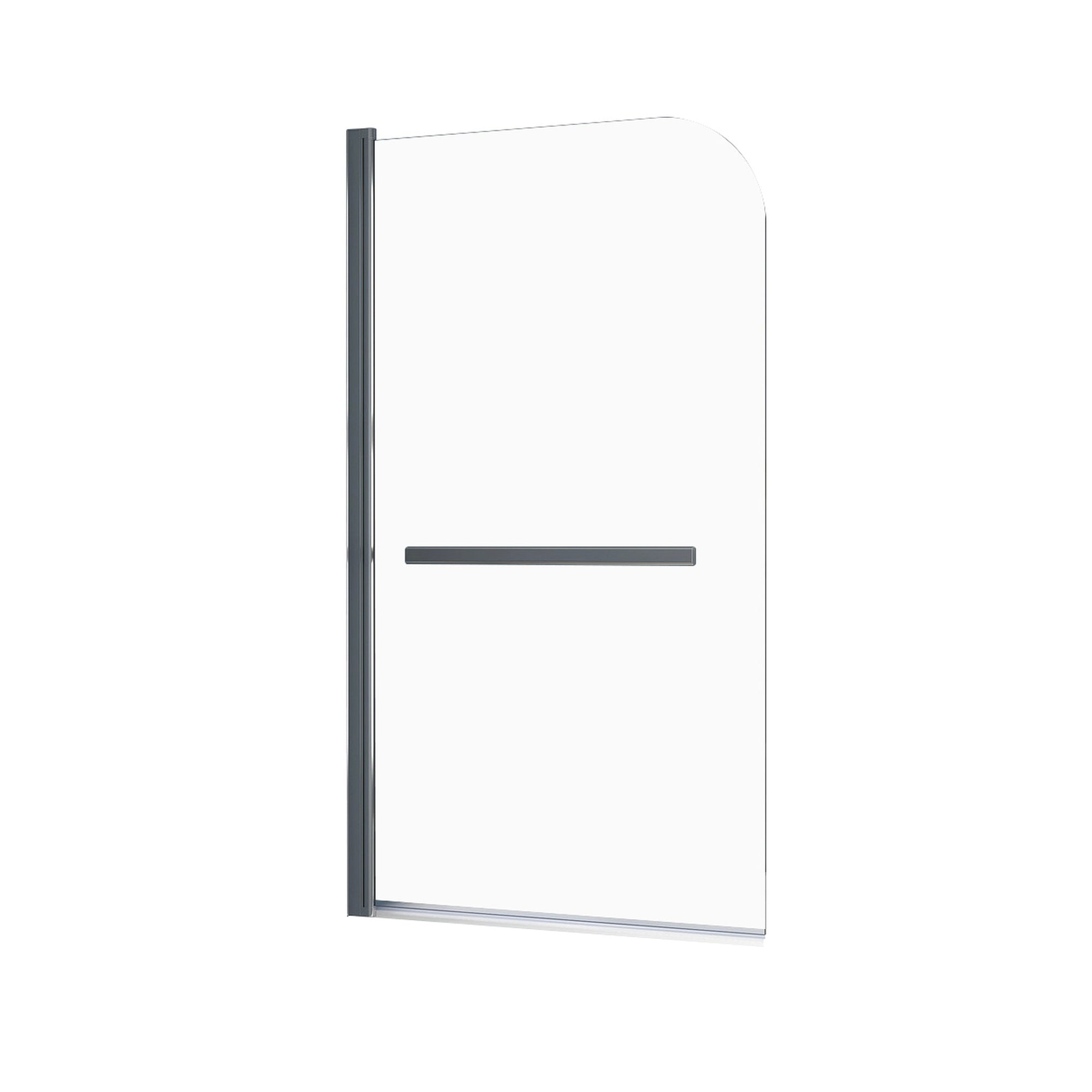 31 in. W x 55 in. H Frameless Fixed Glass Panel Shower Door