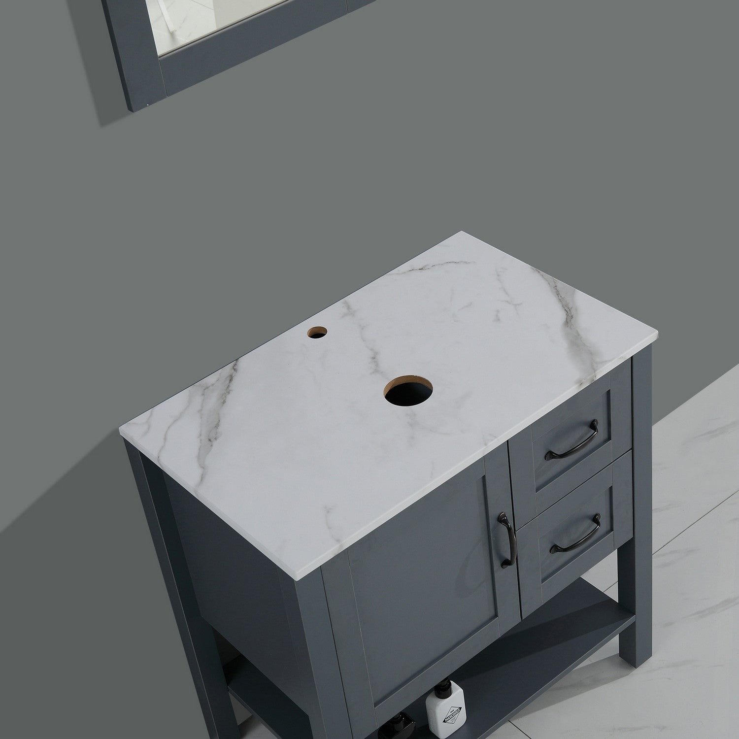 30" Single Bathroom Vanity with Mirror